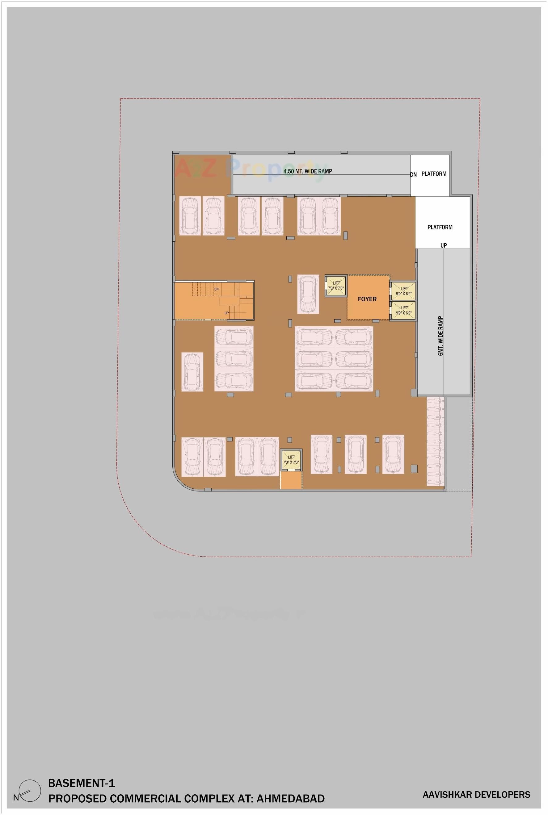 Layout of real estate project Atlantis One located at Sola, Ahmedabad, Gujarat