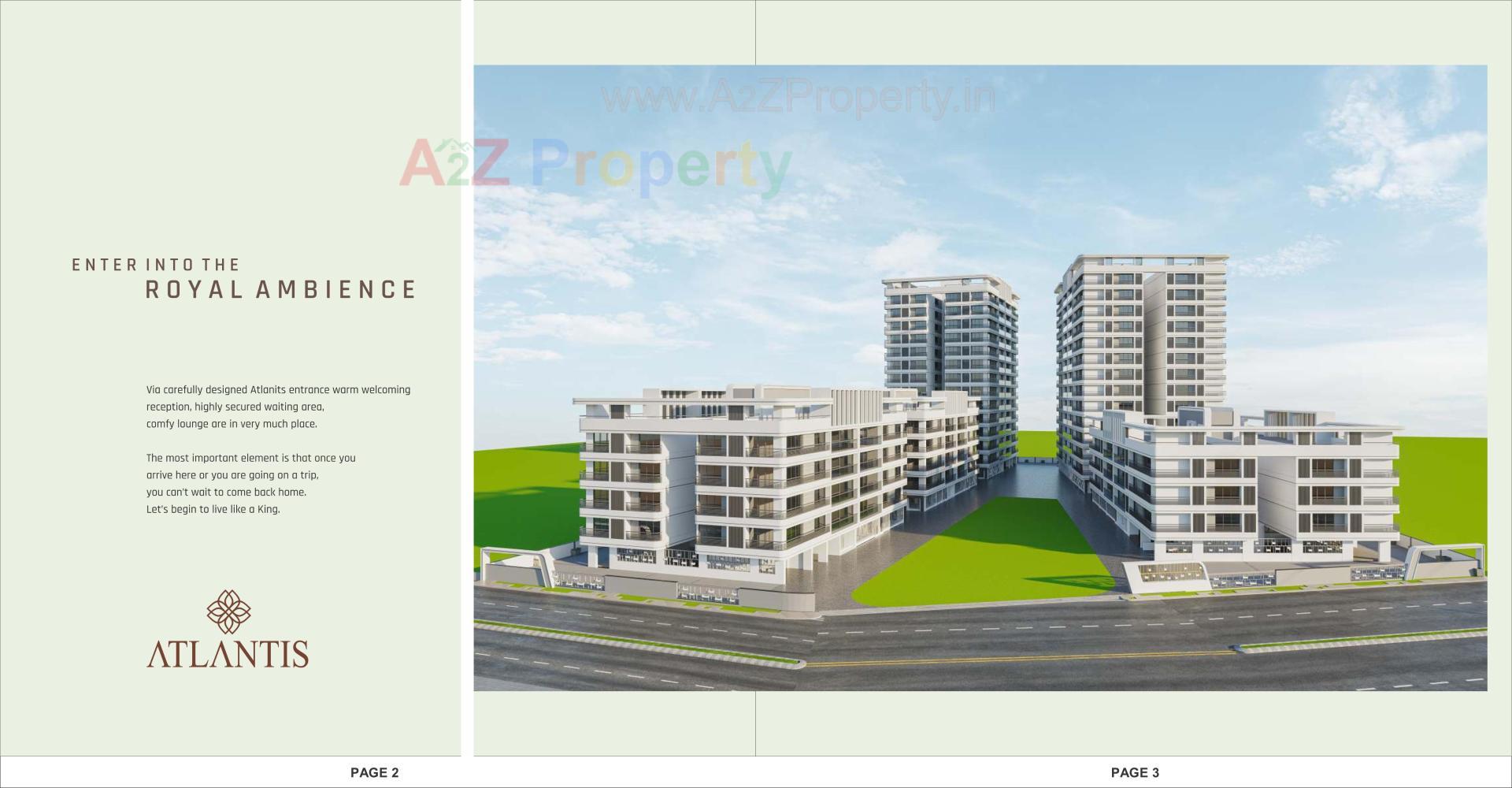 3D Elevation of real estate project Atlantis located at Nikol, Ahmedabad, Gujarat