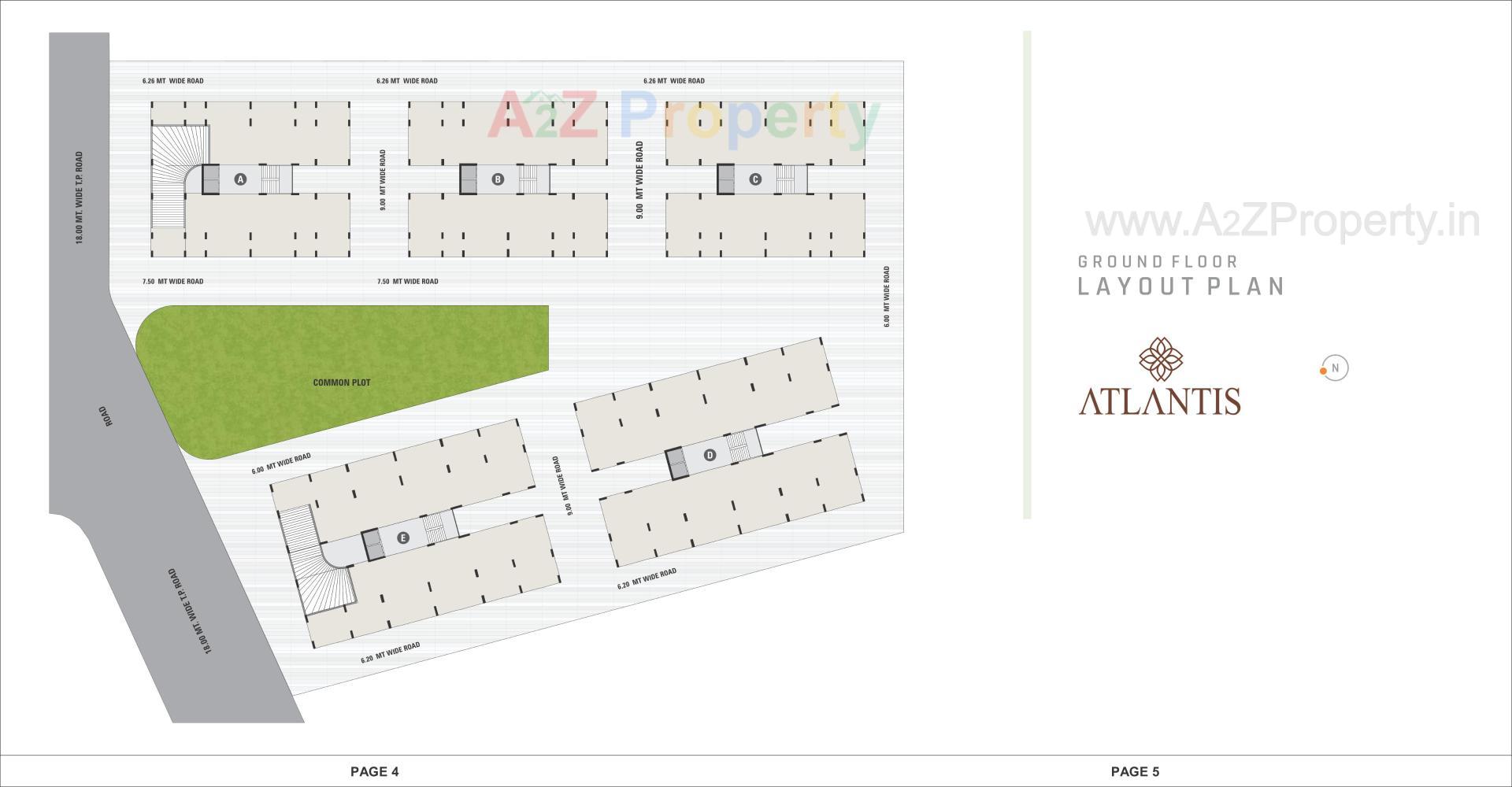 Layout of real estate project Atlantis located at Nikol, Ahmedabad, Gujarat