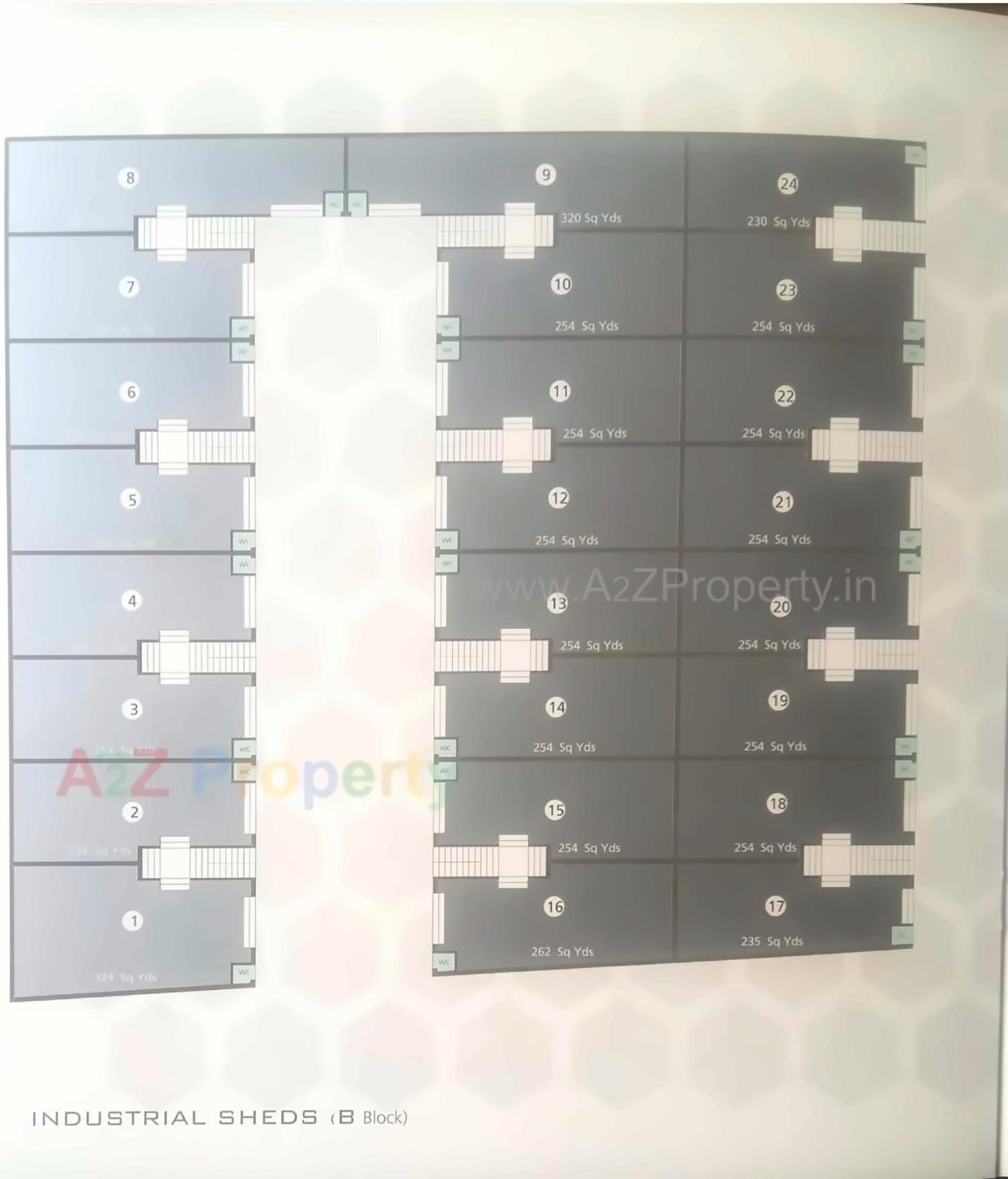 Layout of real estate project Atria Business Zone located at Asarwa, Ahmedabad, Gujarat