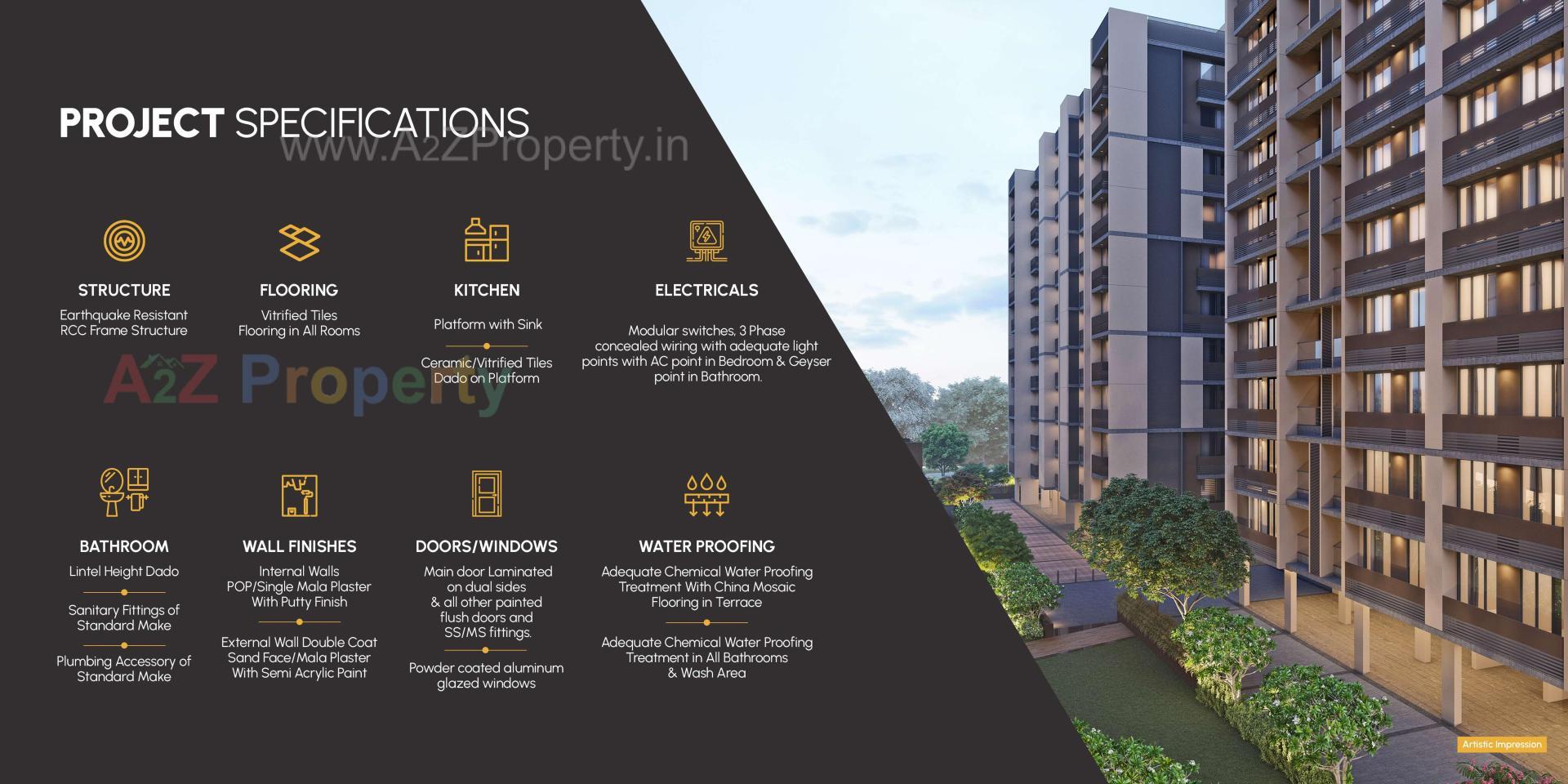  of real estate project Atrius located at Jagatpur, Ahmedabad, Gujarat