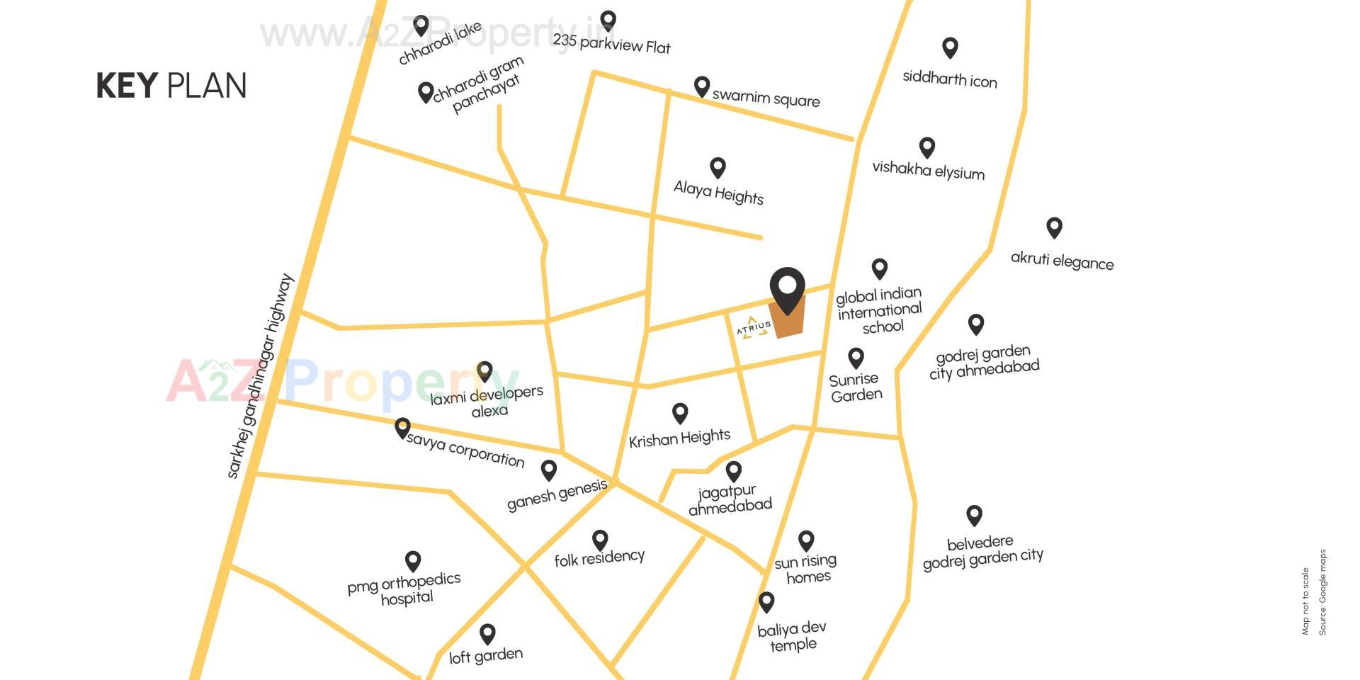  of real estate project Atrius located at Jagatpur, Ahmedabad, Gujarat