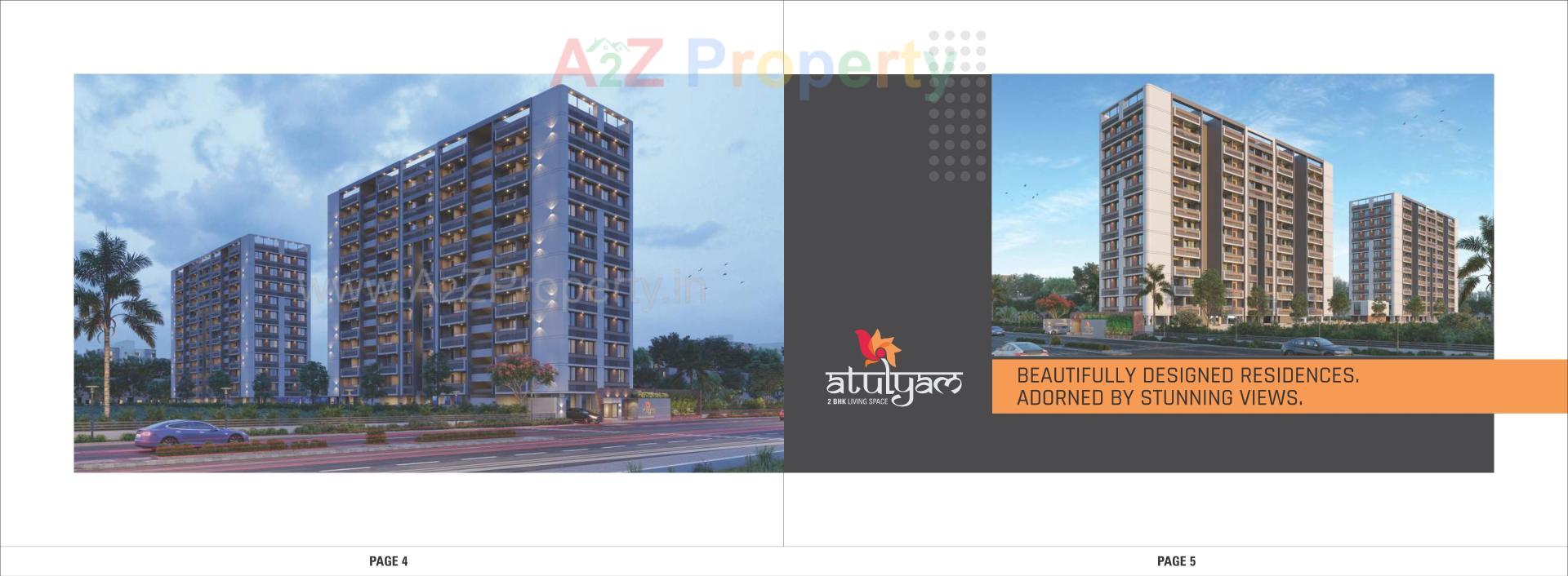 3D Elevation of real estate project Atulyam located at Nikol, Ahmedabad, Gujarat