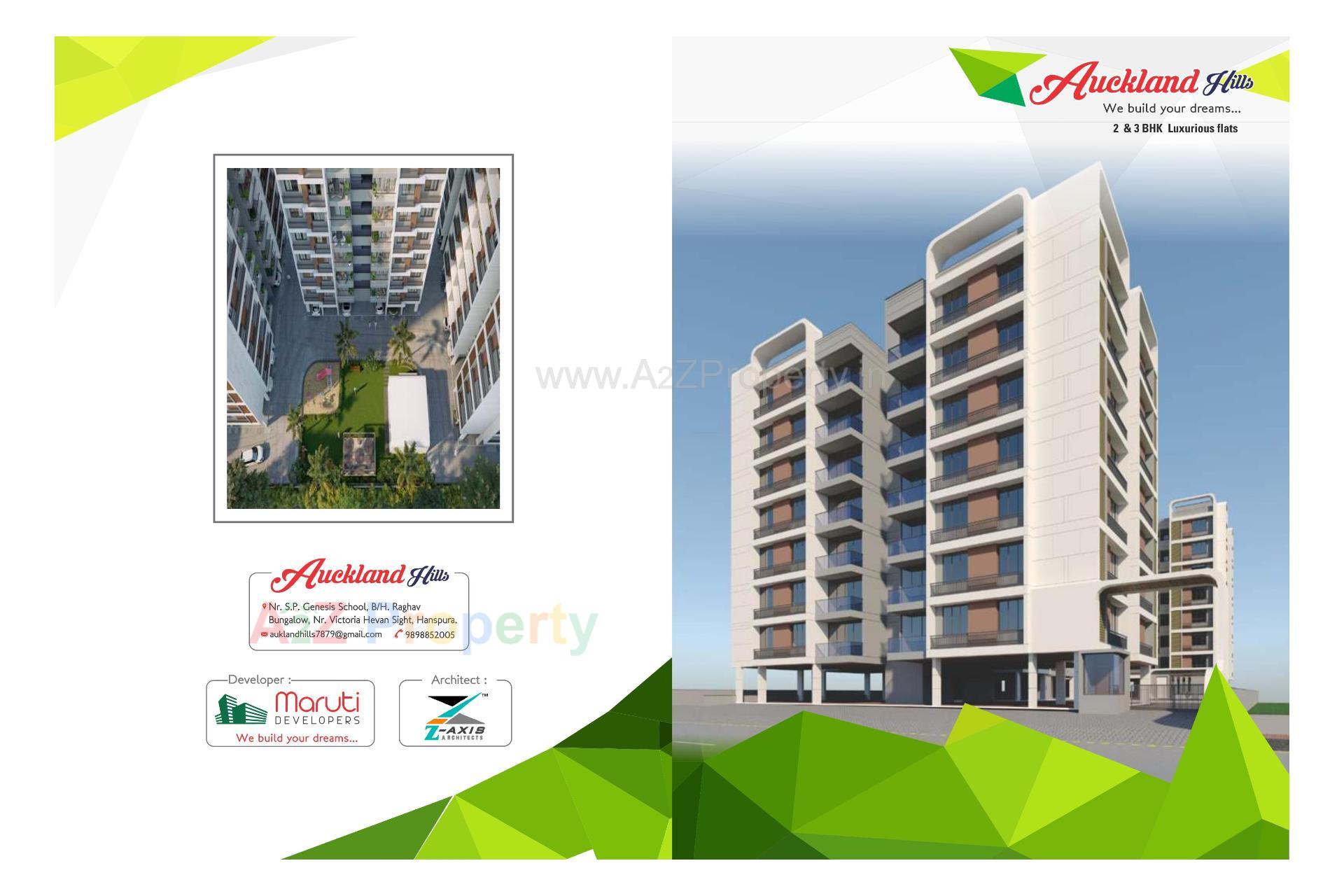 3D Elevation of real estate project Auckland Hills located at Hanspura, Ahmedabad, Gujarat