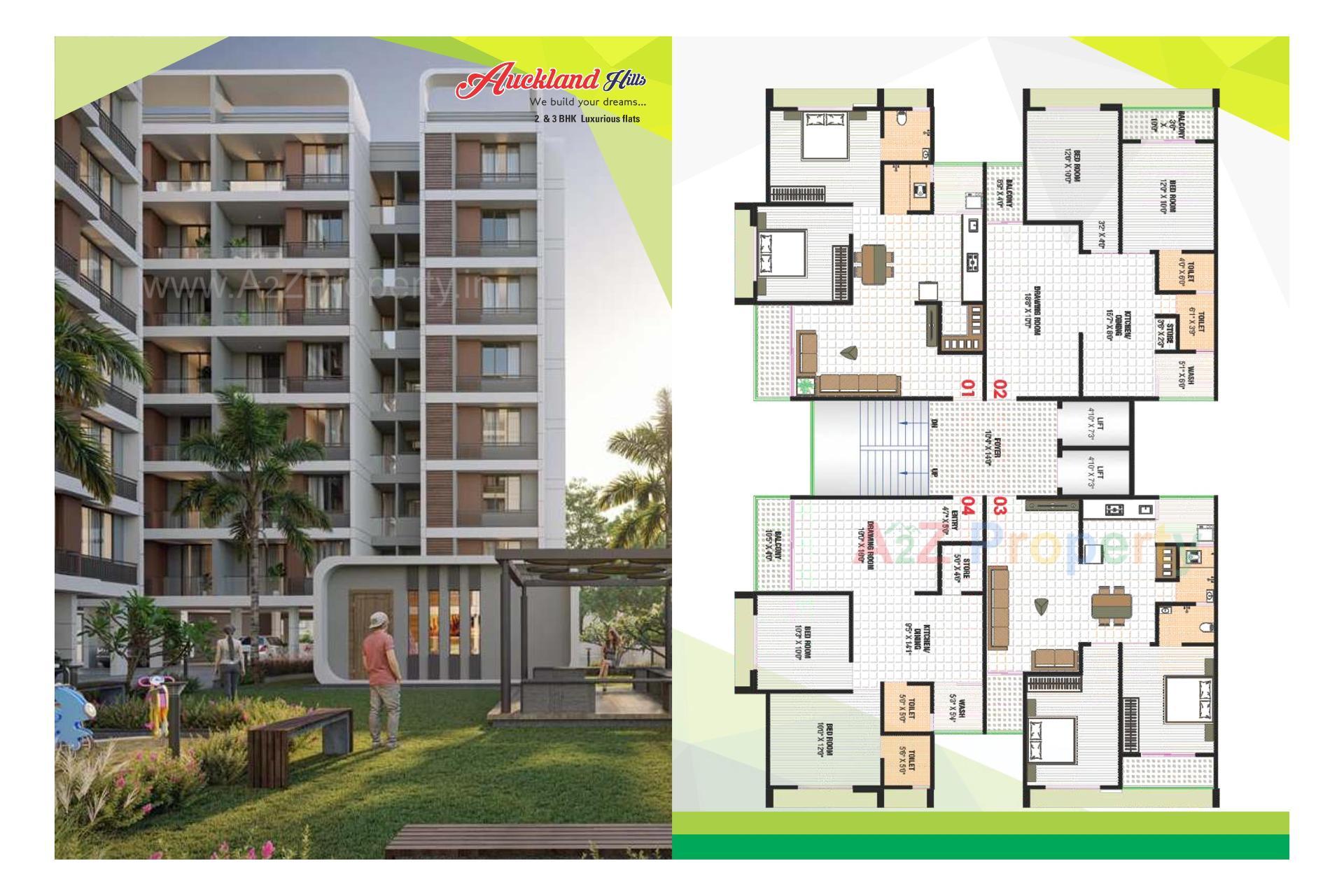 Layout of real estate project Auckland Hills located at Hanspura, Ahmedabad, Gujarat