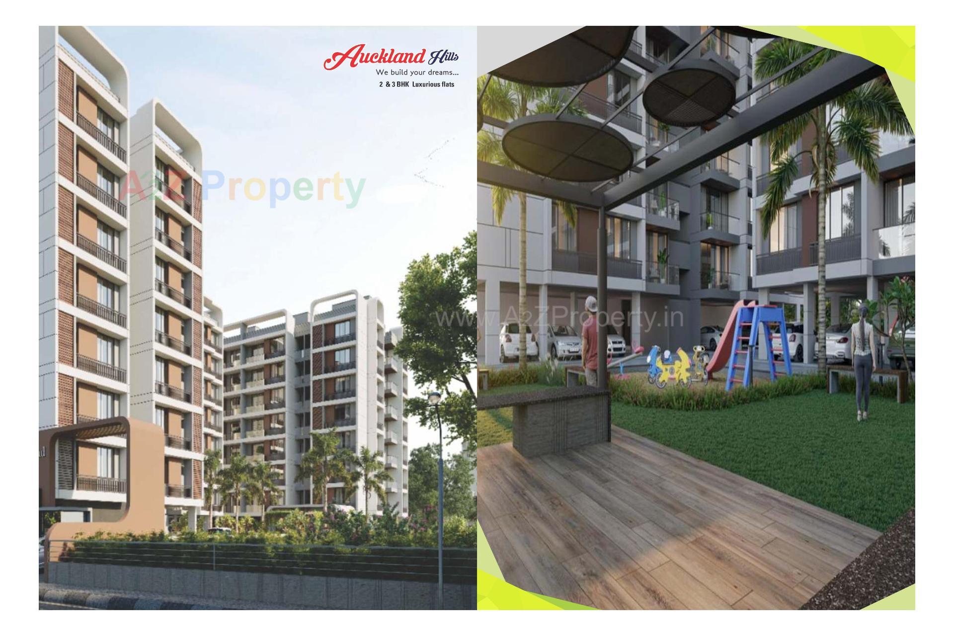 3D Elevation of real estate project Auckland Hills located at Hanspura, Ahmedabad, Gujarat