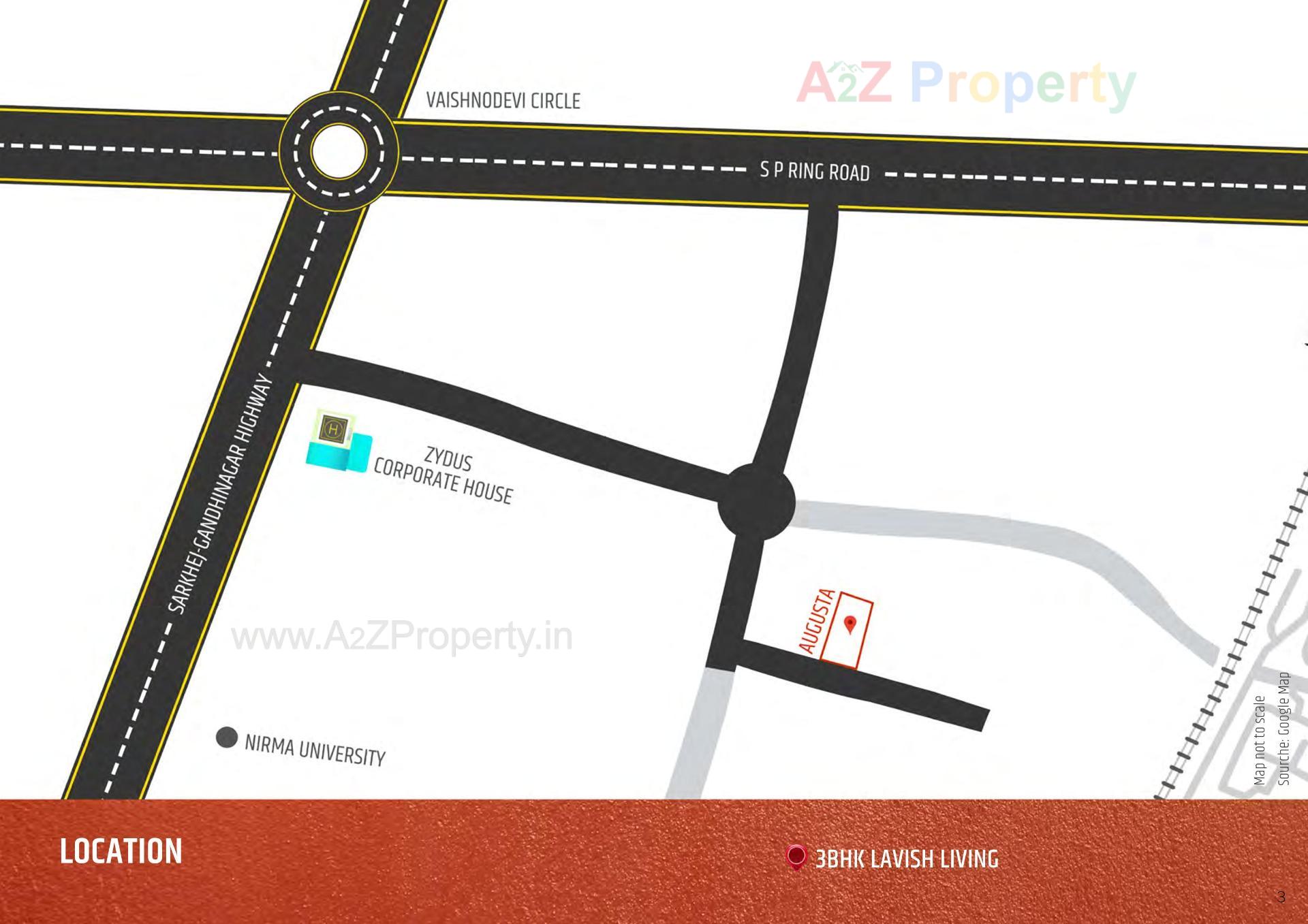  of real estate project Augusta located at Tragad, Ahmedabad, Gujarat