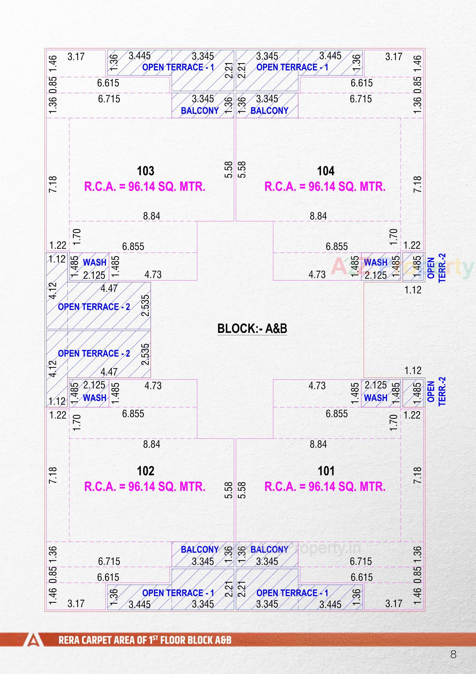  of real estate project Augusta located at Tragad, Ahmedabad, Gujarat