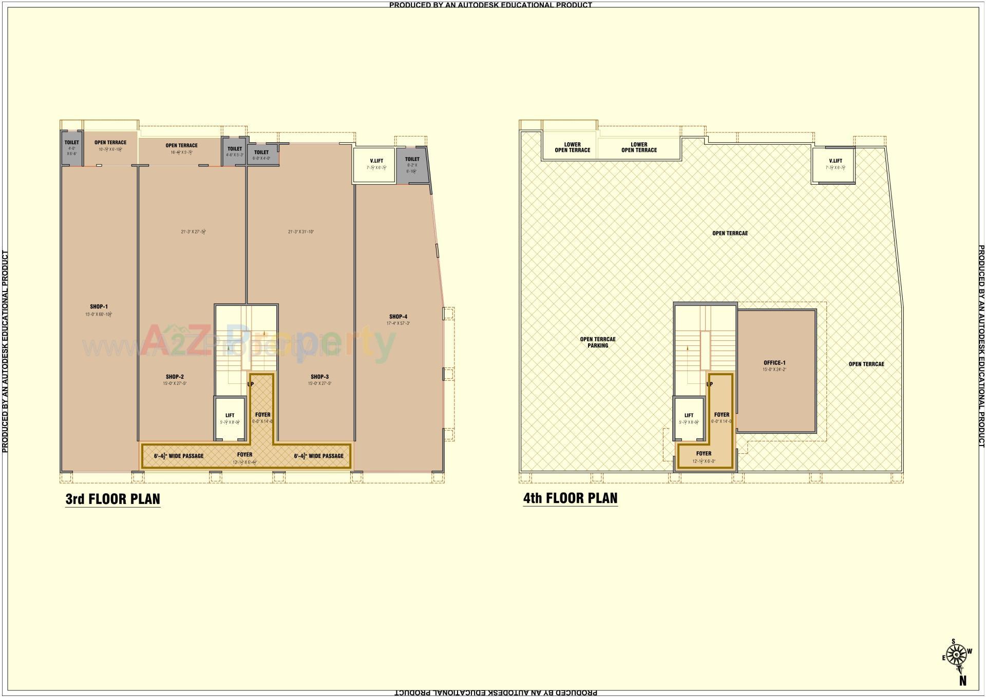 Layout of real estate project Aum Arcade located at Nava-wadaj, Ahmedabad, Gujarat