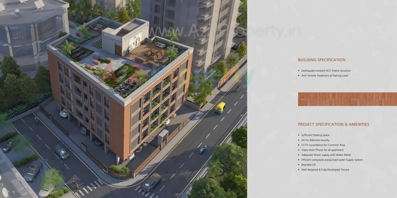 3D Elevation of real estate project Aura Anmol located at Shaikhpur-khanpur, Ahmedabad, Gujarat