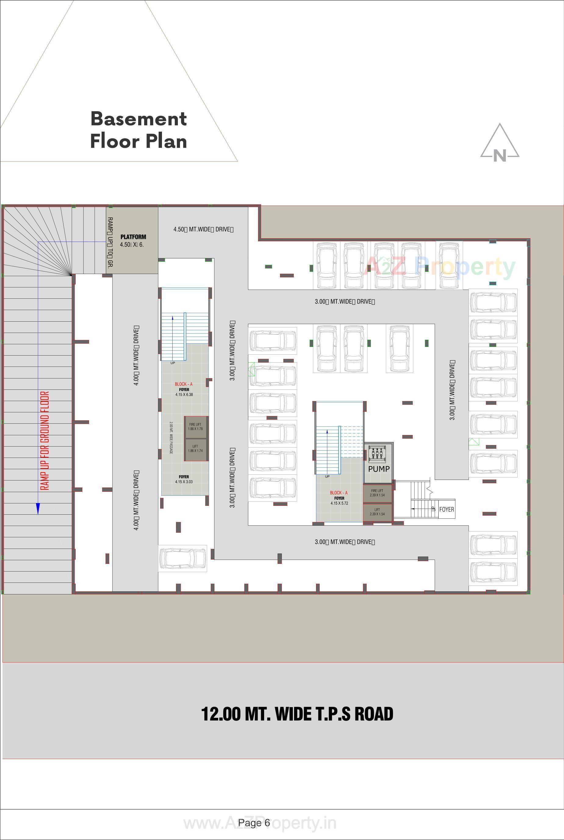 Layout of real estate project Aura Parisar located at Ramol, Ahmedabad, Gujarat