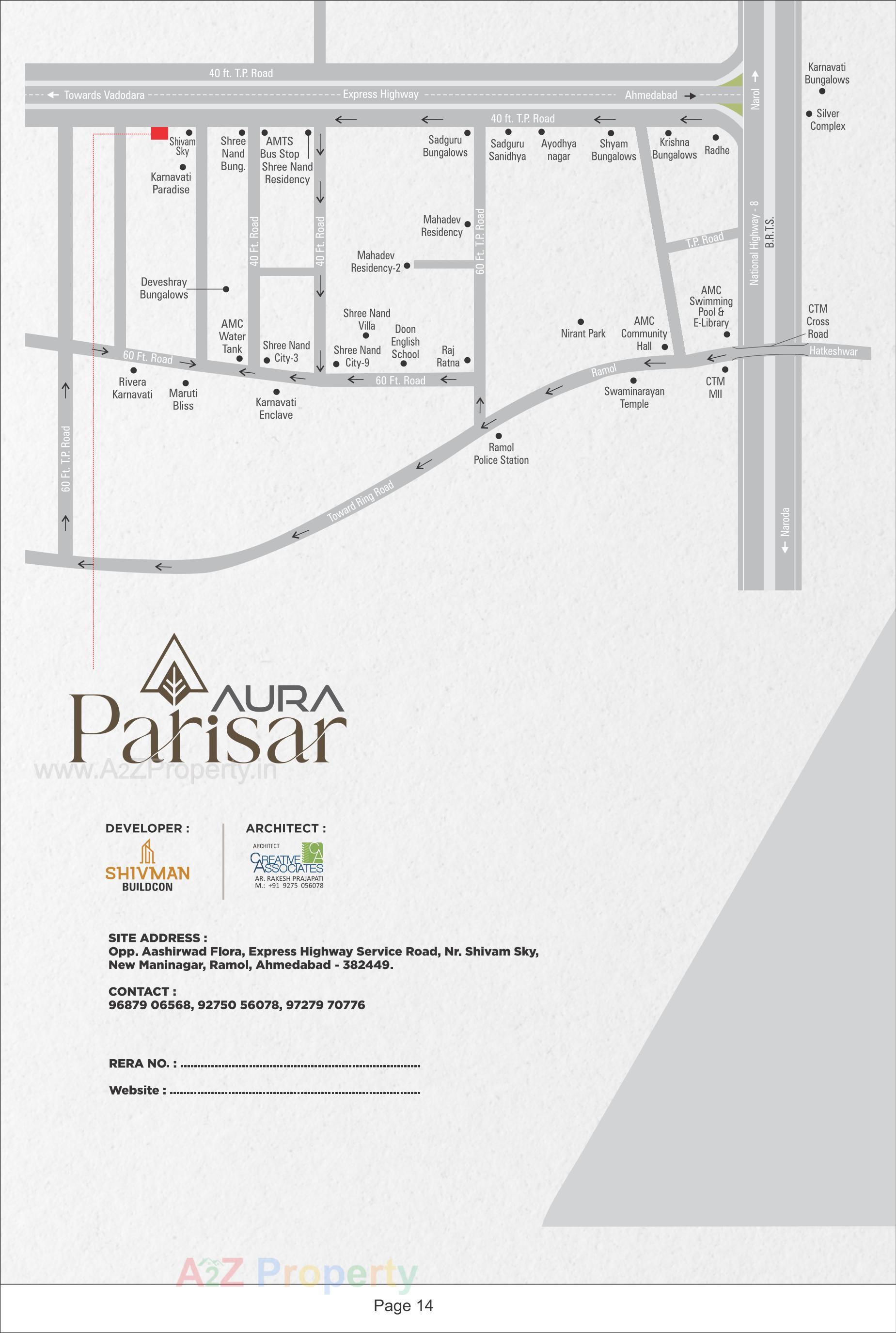  of real estate project Aura Parisar located at Ramol, Ahmedabad, Gujarat