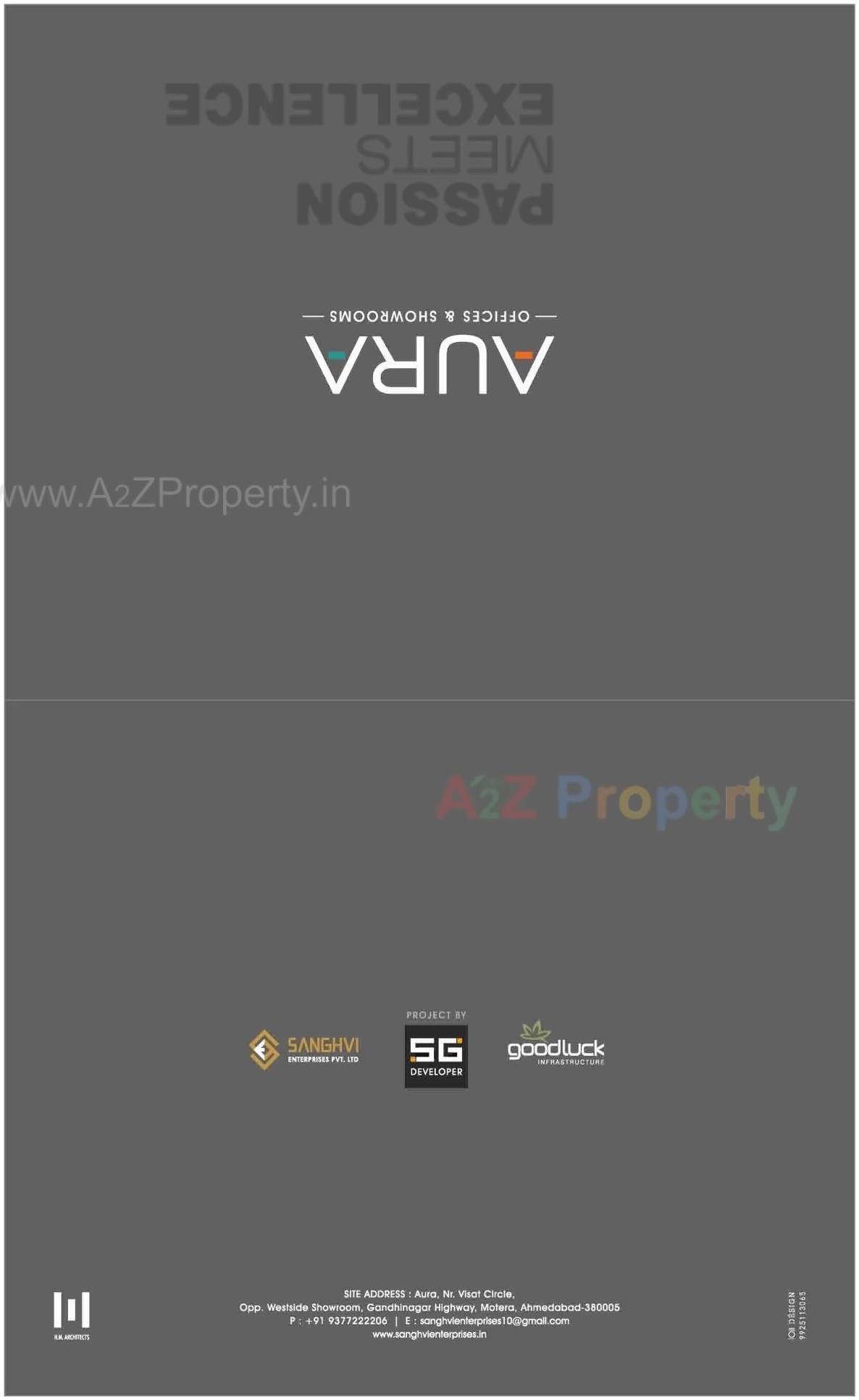  of real estate project Aura located at Motera, Ahmedabad, Gujarat