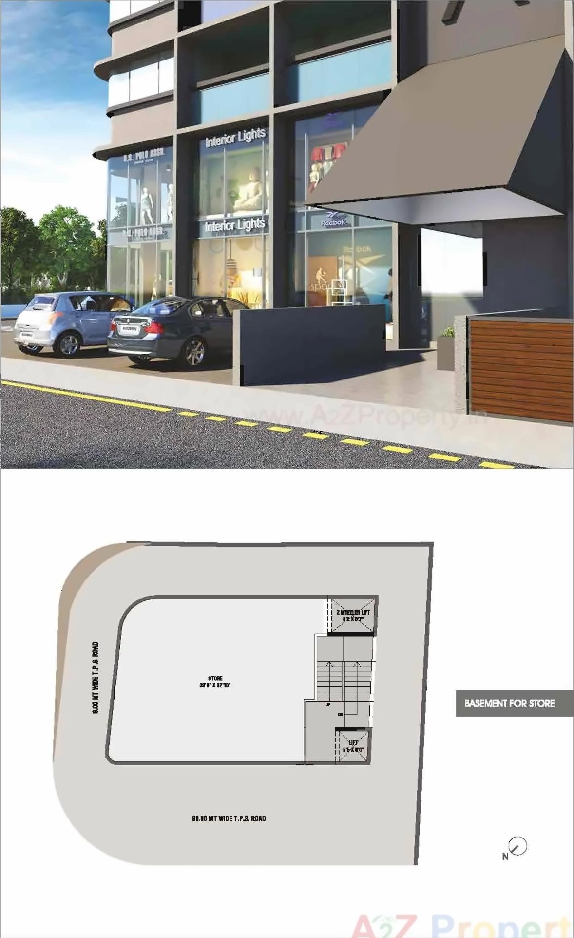 Layout of real estate project Aura located at Motera, Ahmedabad, Gujarat