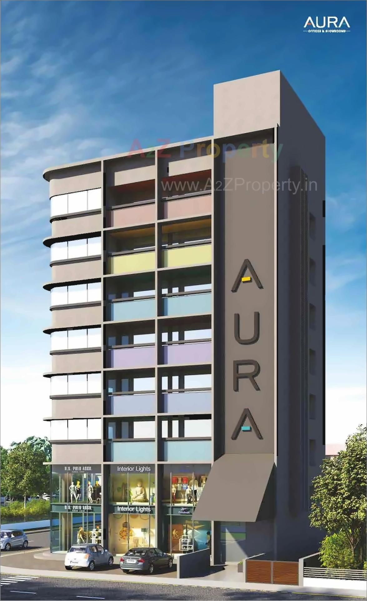 3D Elevation of real estate project Aura located at Motera, Ahmedabad, Gujarat