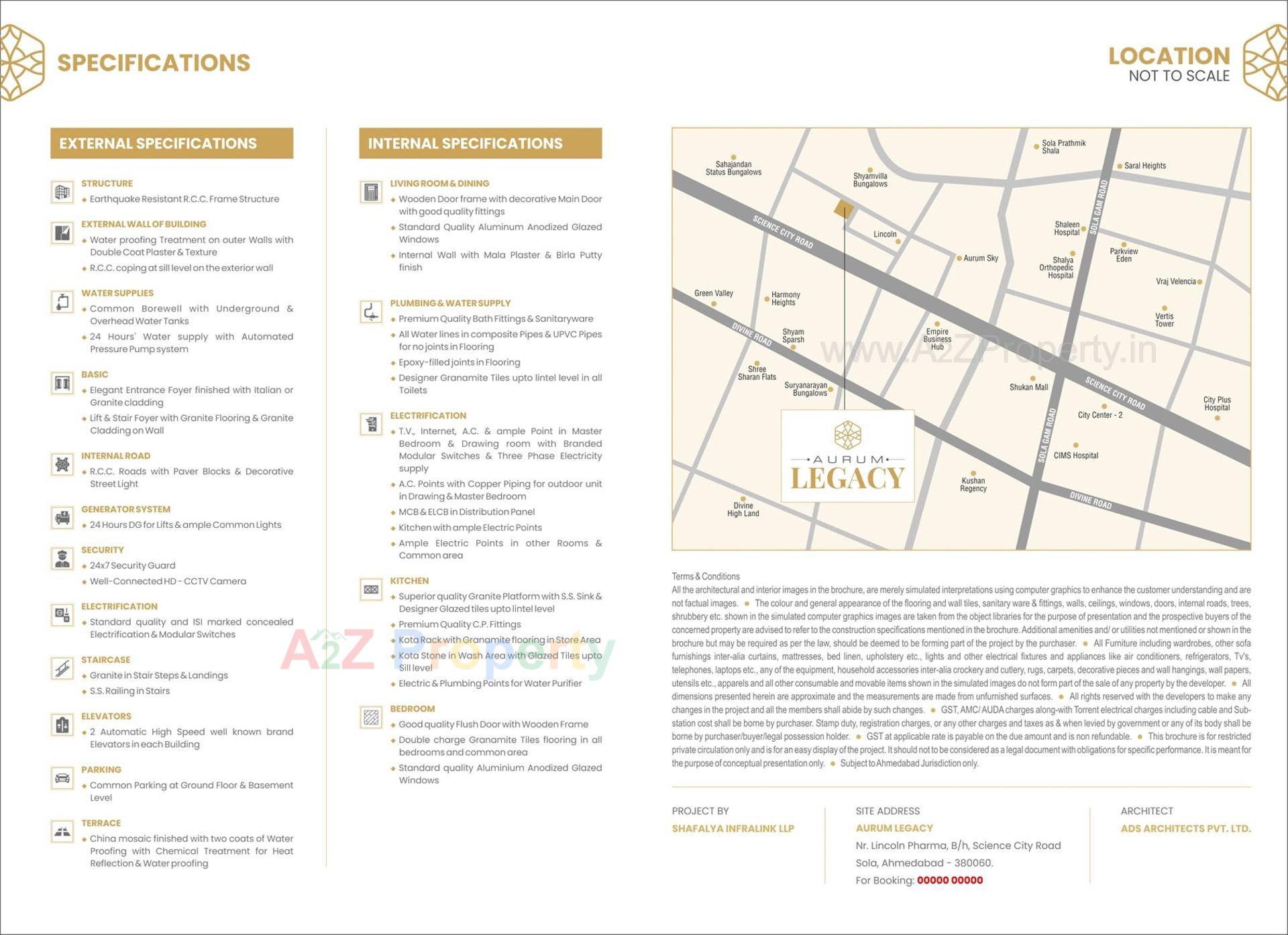  of real estate project Aurum Legacy located at Sola, Ahmedabad, Gujarat