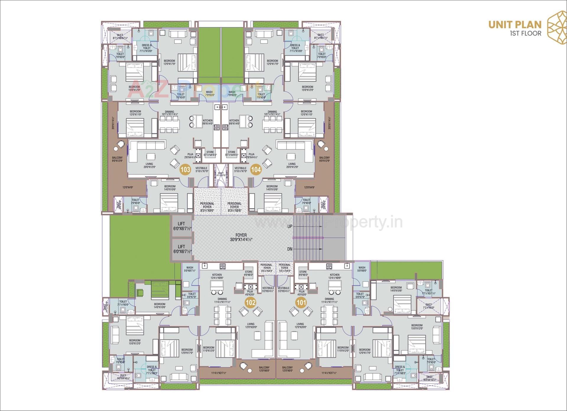 Layout of real estate project Aurum Legacy located at Sola, Ahmedabad, Gujarat