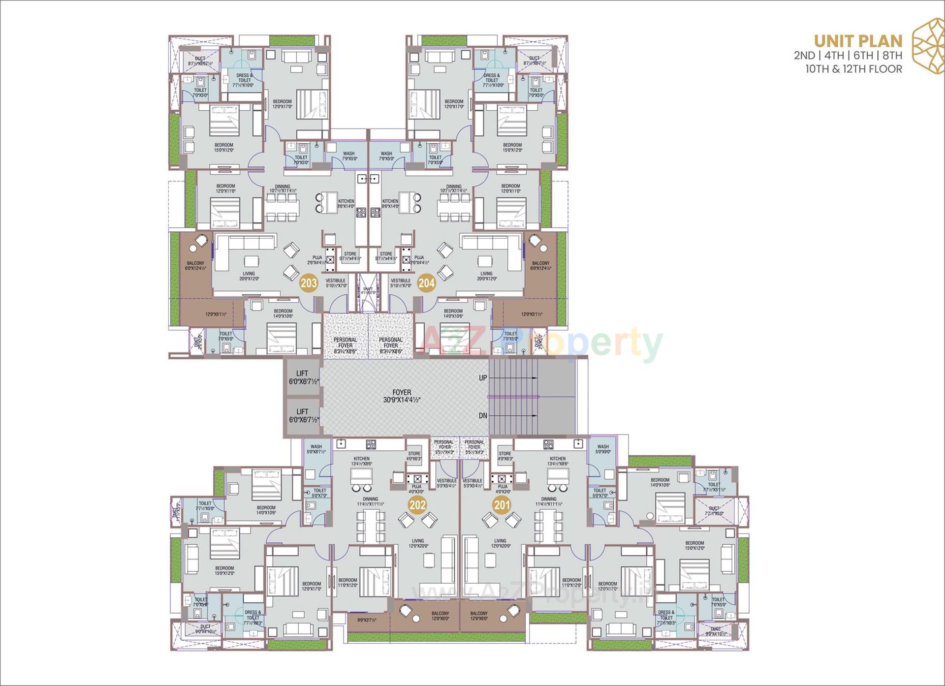 Layout of real estate project Aurum Legacy located at Sola, Ahmedabad, Gujarat