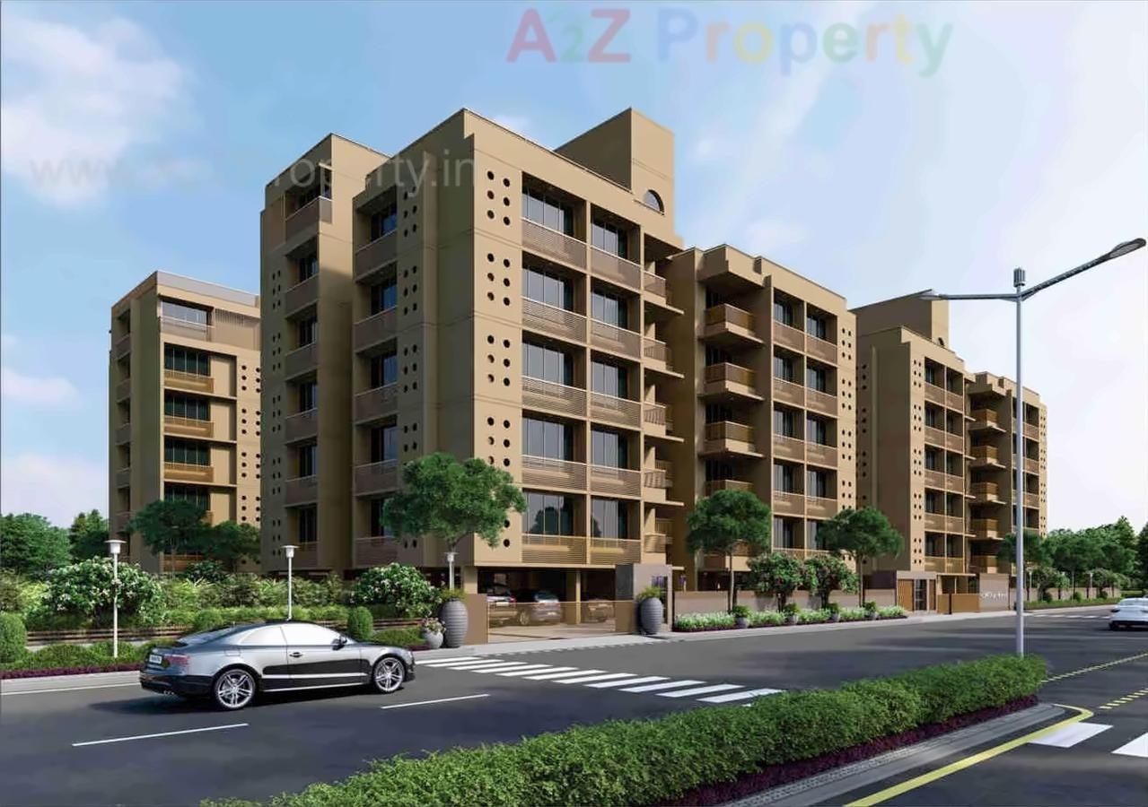 3D Elevation of real estate project Avadh Dreamland located at Sola, Ahmedabad, Gujarat
