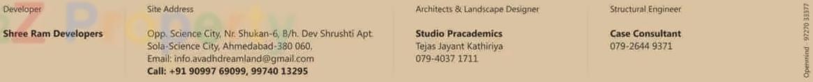  of real estate project Avadh Dreamland located at Sola, Ahmedabad, Gujarat