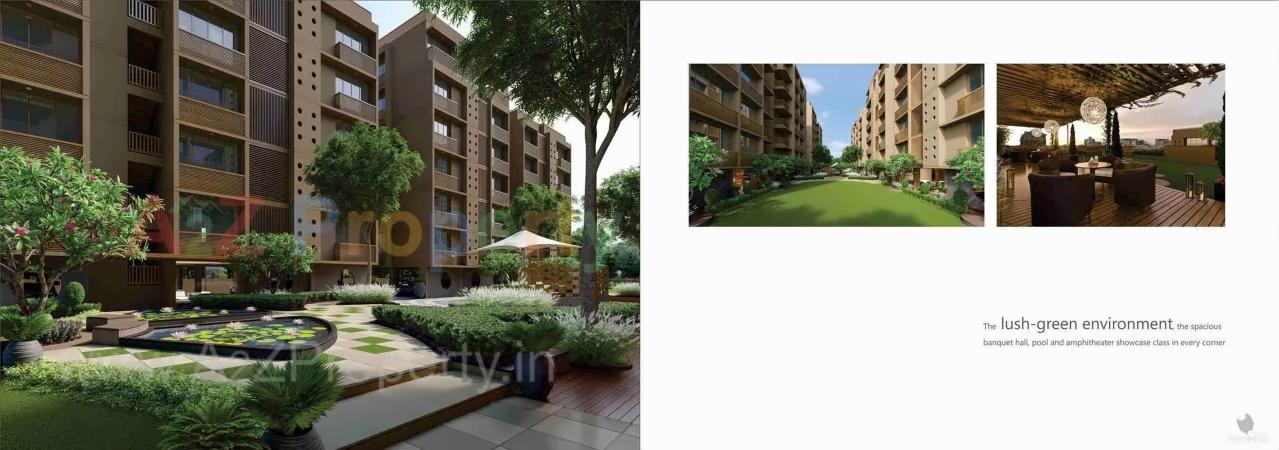 3D Elevation of real estate project Avadh Dreamland located at Sola, Ahmedabad, Gujarat