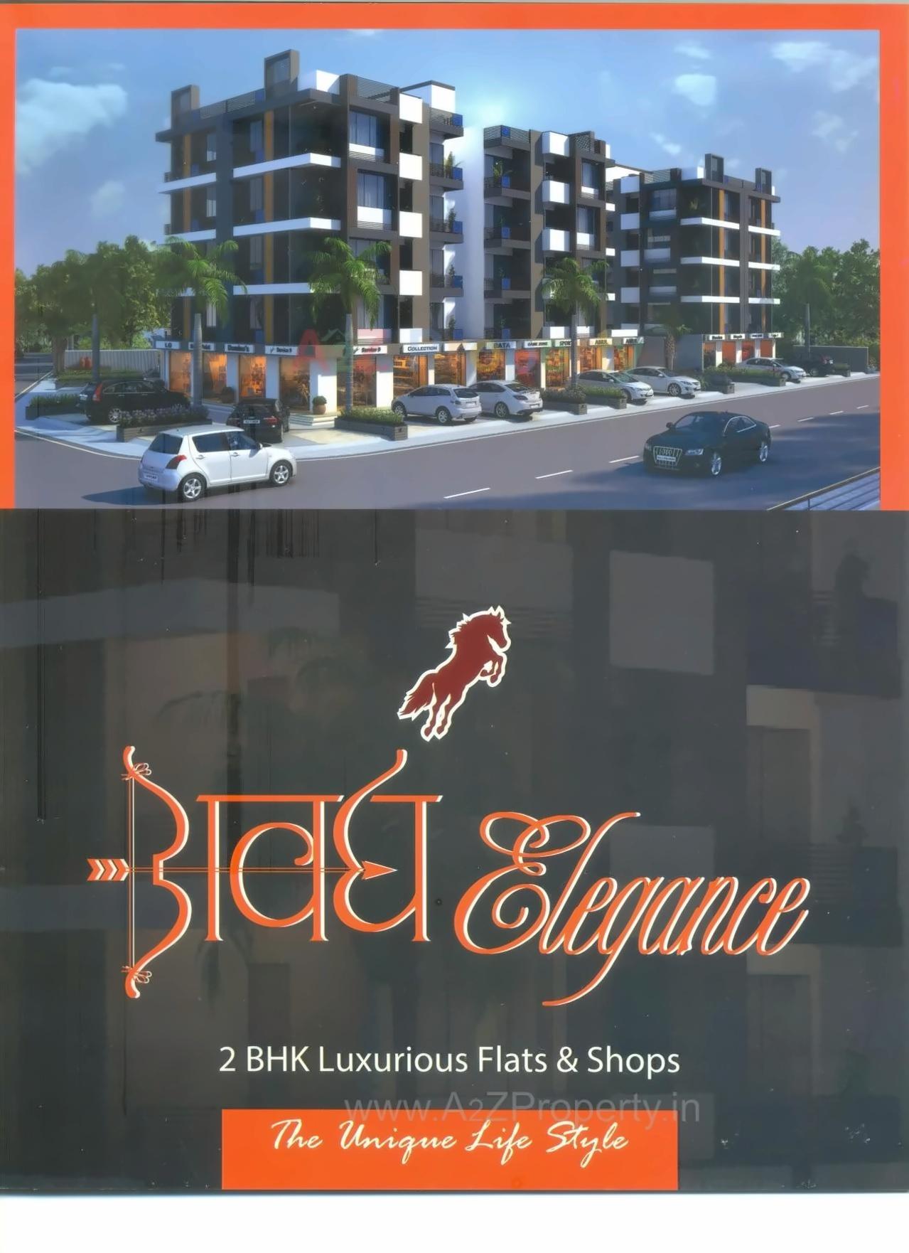 3D Elevation of real estate project Avadh Elegance located at Bopal, Ahmedabad, Gujarat