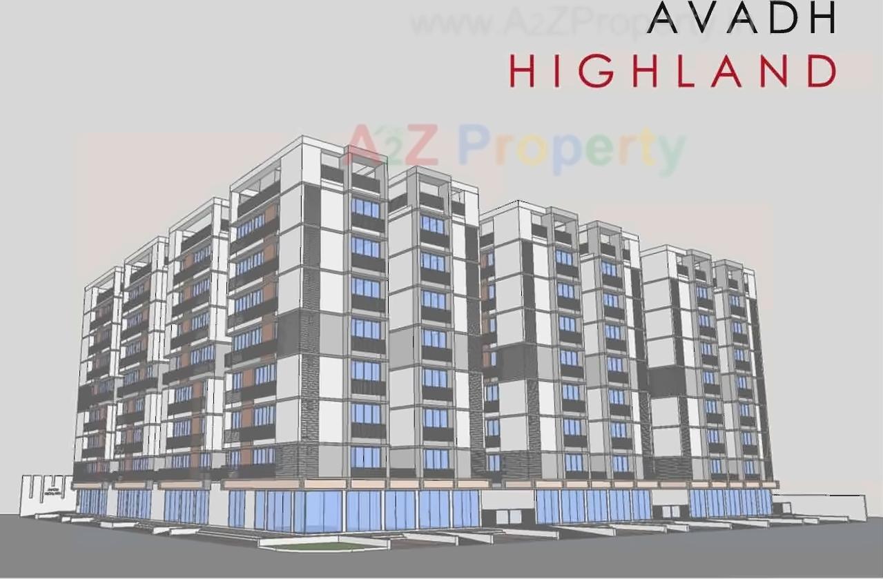 3D Elevation of real estate project Avadh Highland located at Bhadaj, Ahmedabad, Gujarat