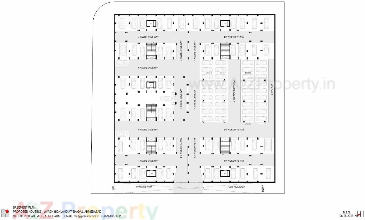 Layout of real estate project Avadh Highland located at Bhadaj, Ahmedabad, Gujarat