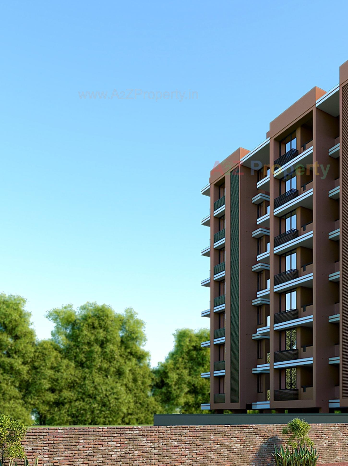 3D Elevation of real estate project Avadh Lake View located at Nikol, Ahmedabad, Gujarat
