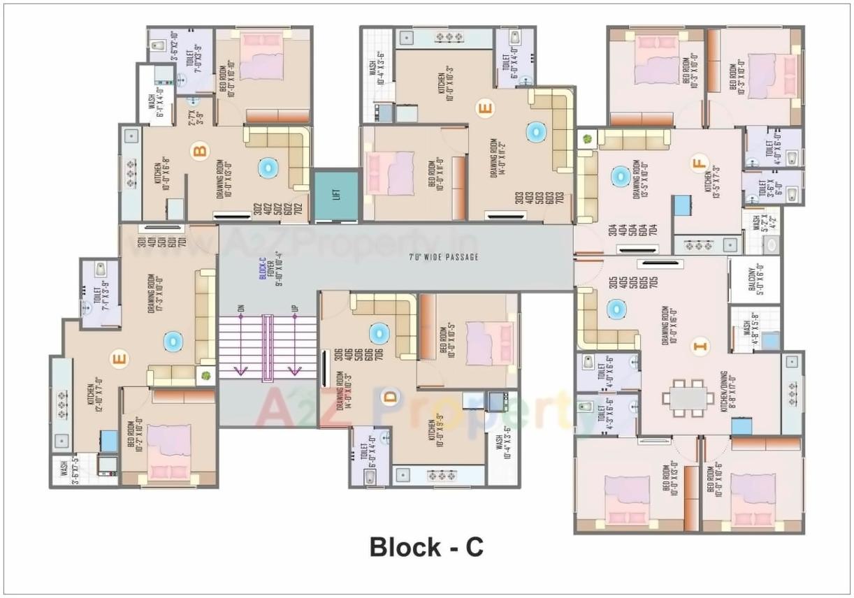 Layout of real estate project Avadh Residency located at Nikol, Ahmedabad, Gujarat