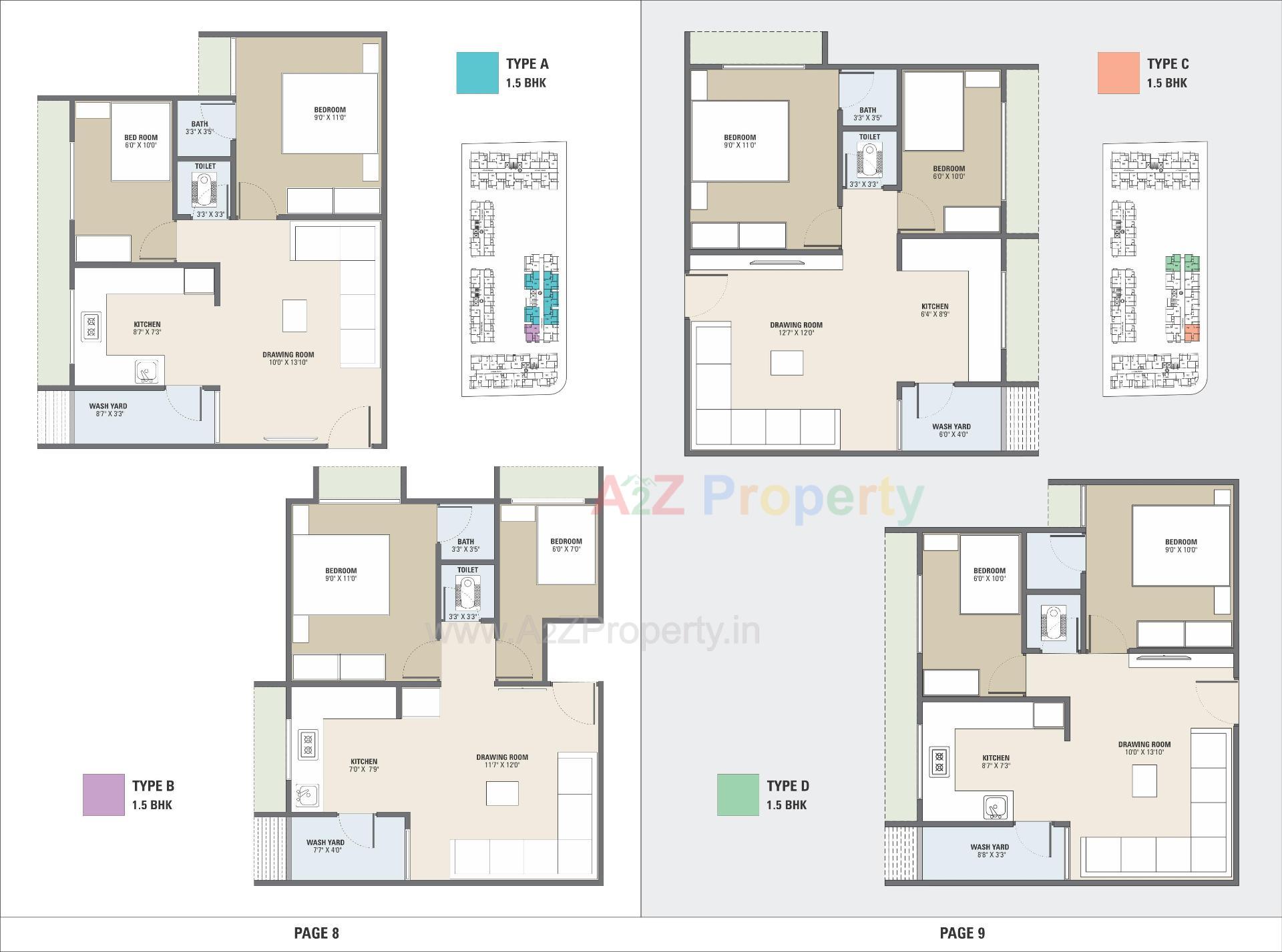 Layout of real estate project Avalon Dhs Floora located at Vatva, Ahmedabad, Gujarat