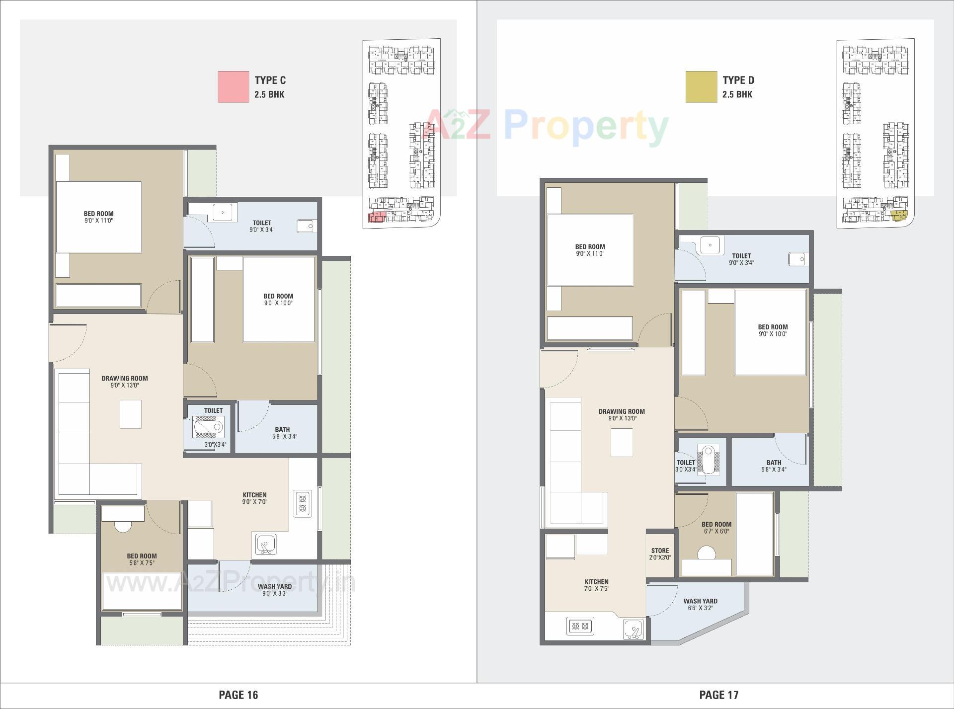 Layout of real estate project Avalon Dhs Floora located at Vatva, Ahmedabad, Gujarat