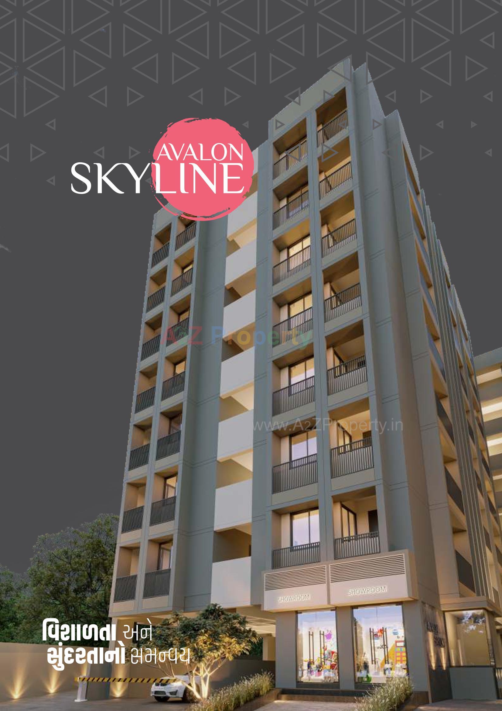 3D Elevation of real estate project Avalon Skyline located at Vatva, Ahmedabad, Gujarat