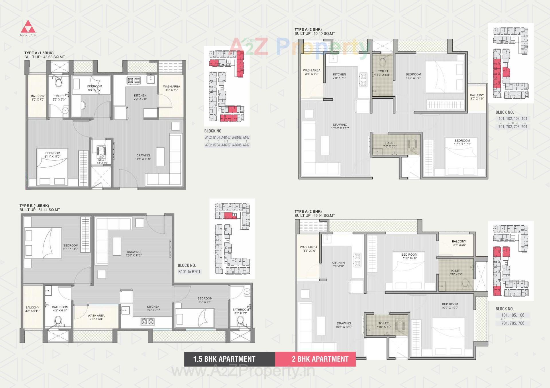 Layout of real estate project Avalon Skyline located at Vatva, Ahmedabad, Gujarat