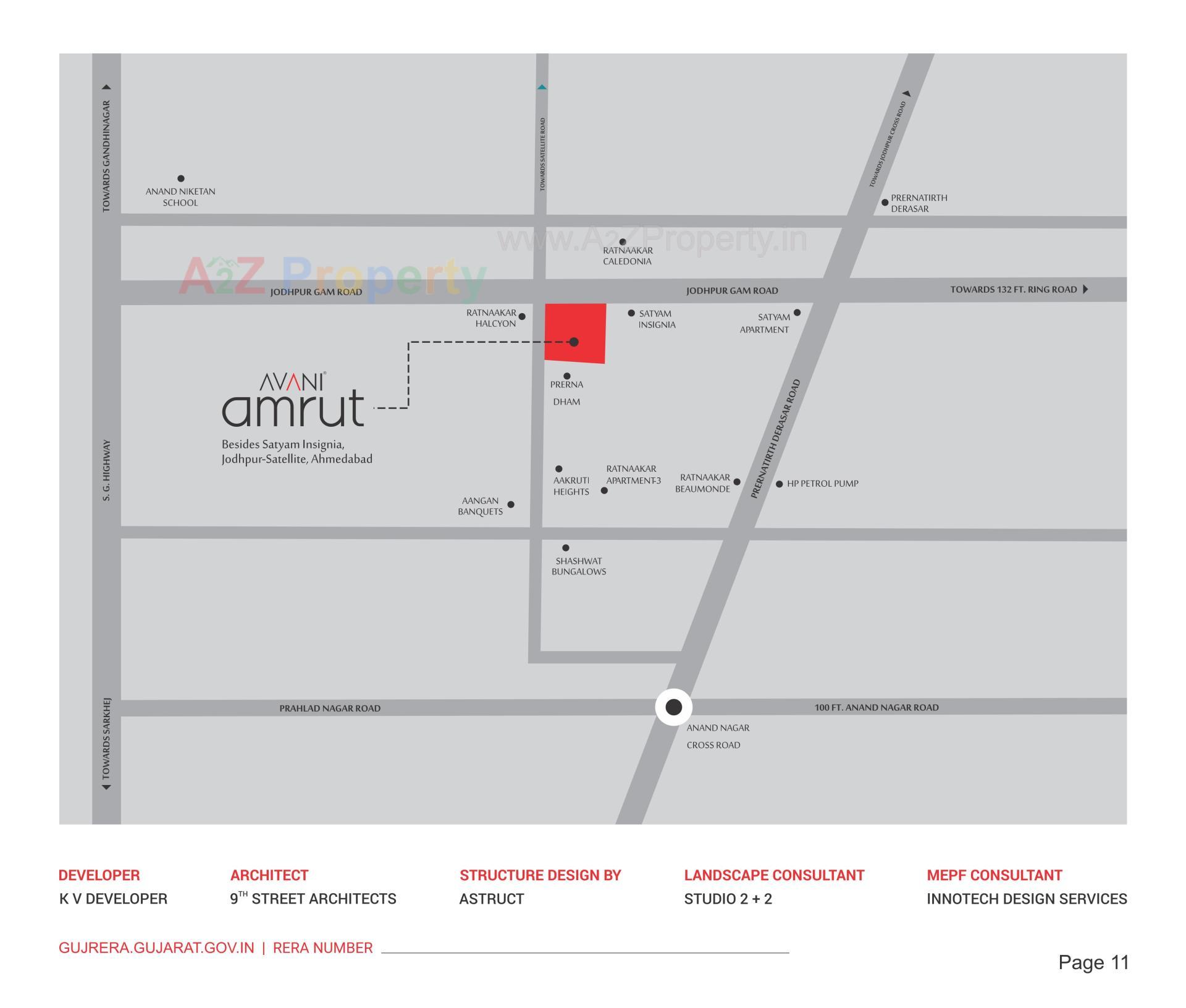  of real estate project Avani Amrut located at Jodhpur, Ahmedabad, Gujarat