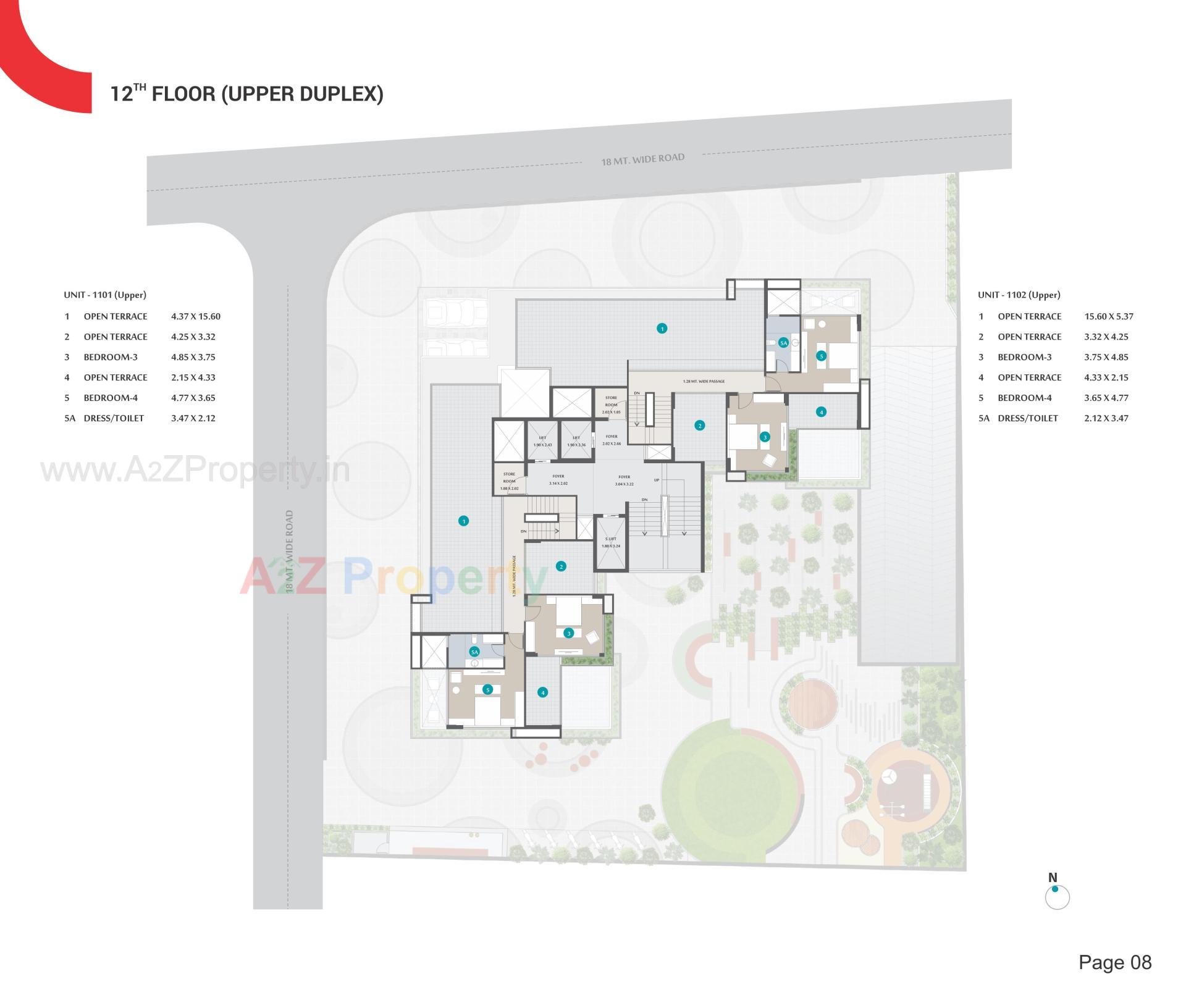 Layout of real estate project Avani Amrut located at Jodhpur, Ahmedabad, Gujarat