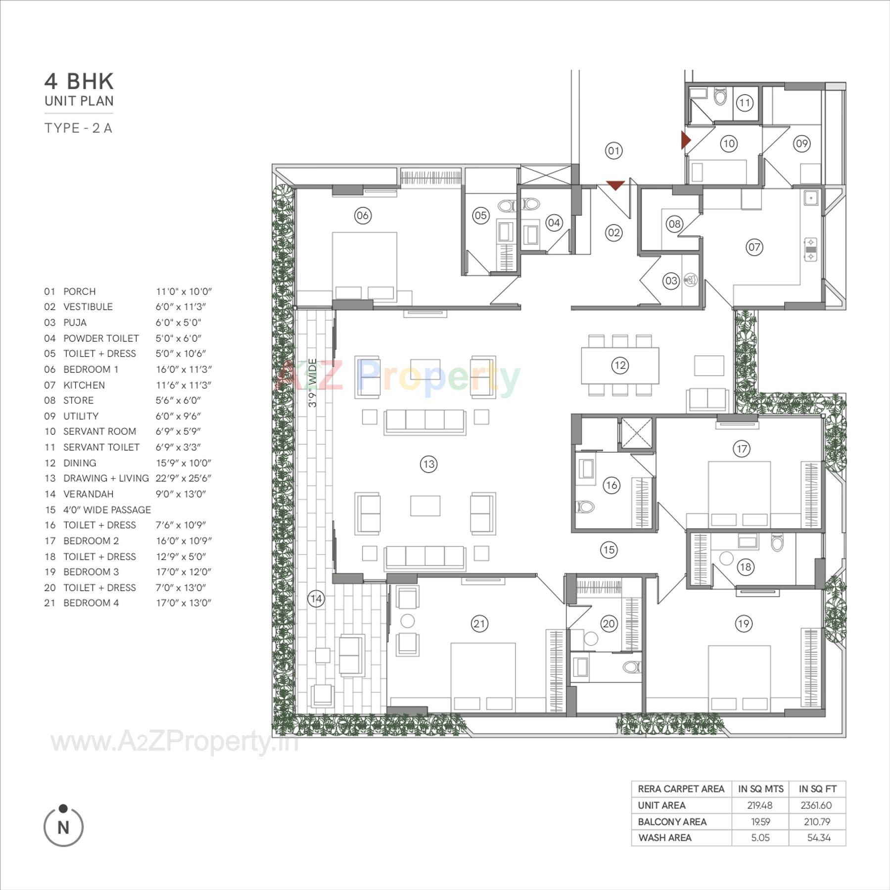Layout of real estate project Avant located at Bodakdev, Ahmedabad, Gujarat
