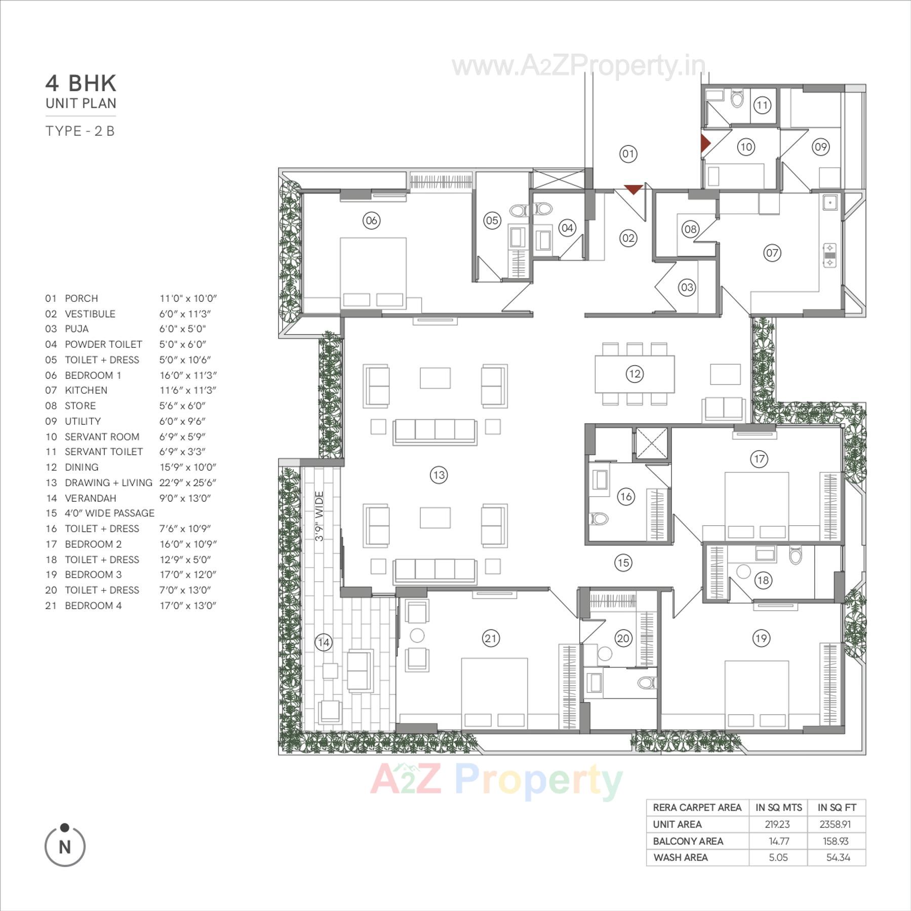 Layout of real estate project Avant located at Bodakdev, Ahmedabad, Gujarat