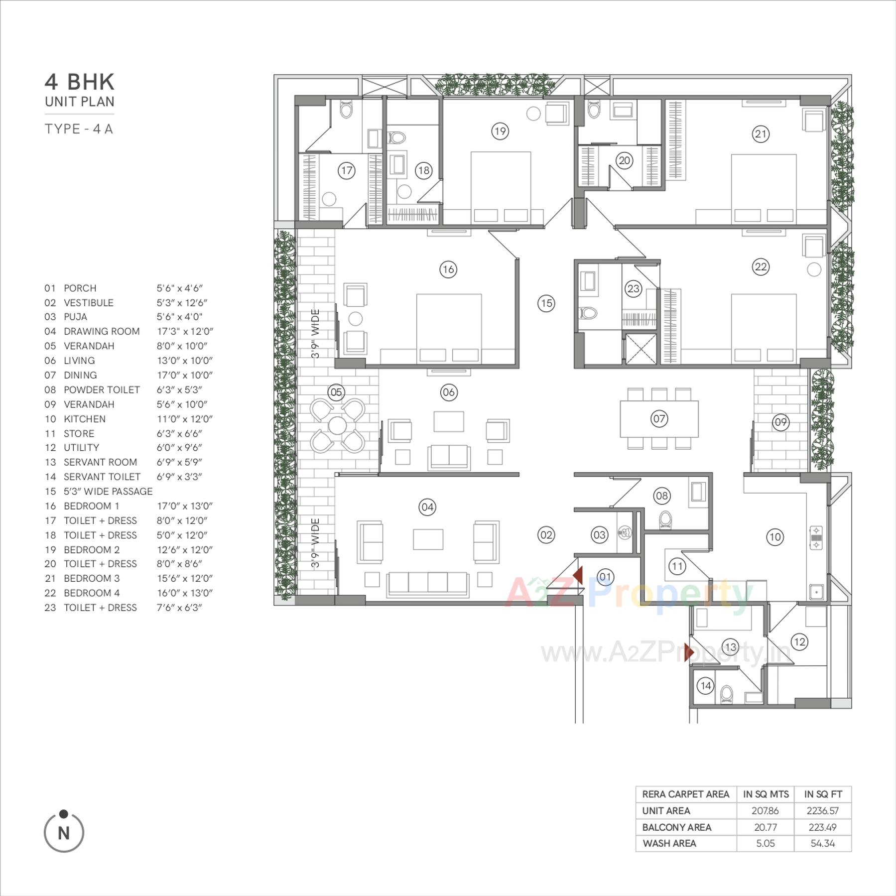 Layout of real estate project Avant located at Bodakdev, Ahmedabad, Gujarat