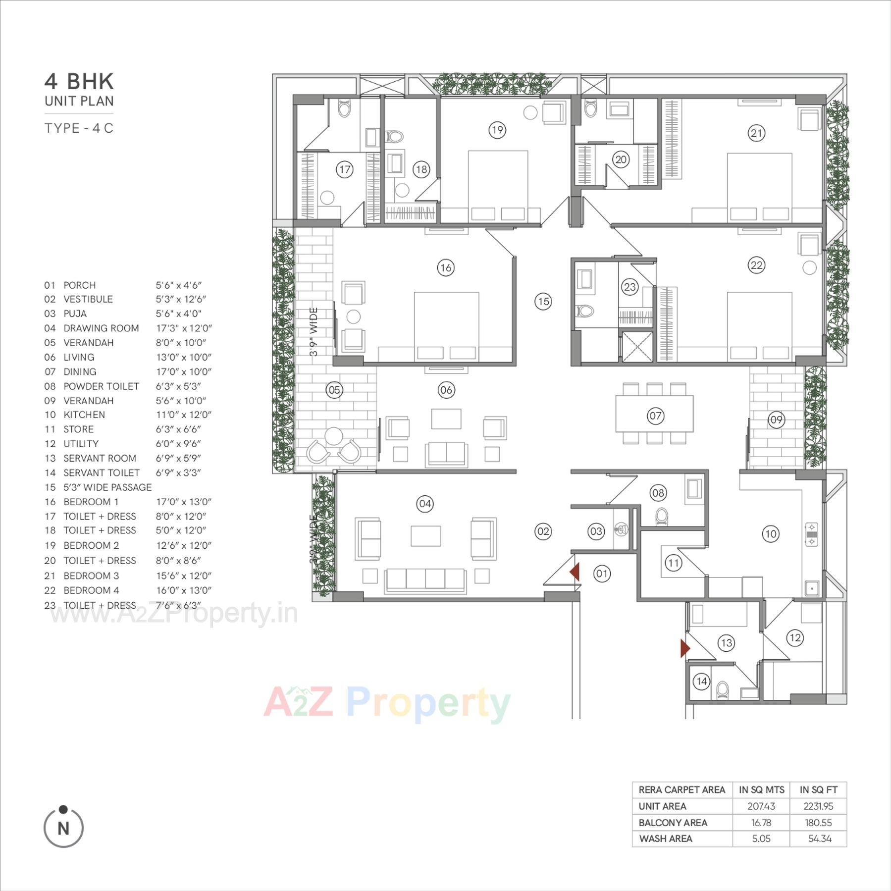 Layout of real estate project Avant located at Bodakdev, Ahmedabad, Gujarat