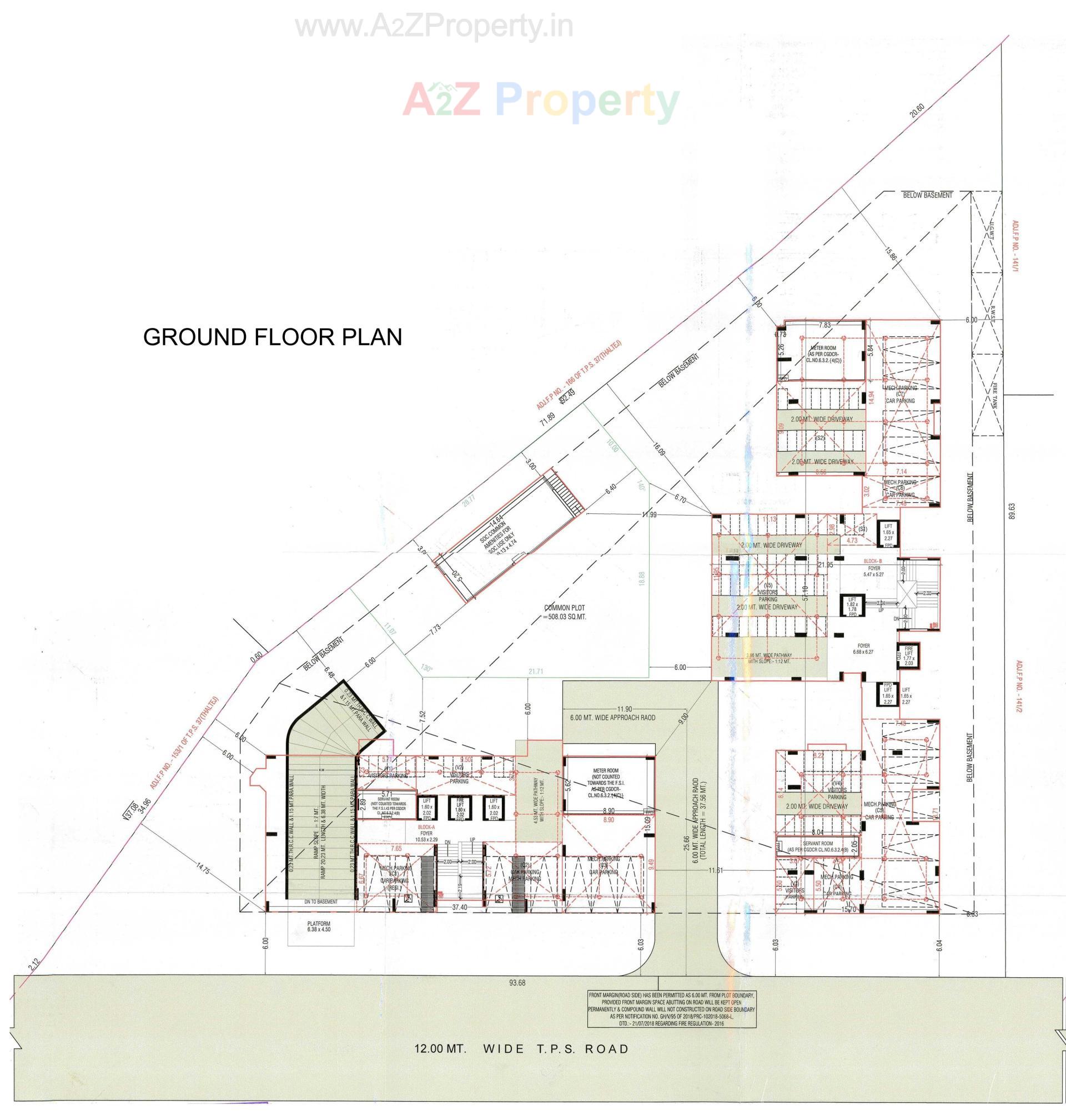 Layout of real estate project Avant located at Bodakdev, Ahmedabad, Gujarat