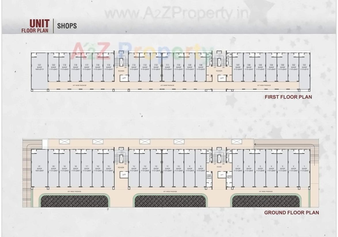 Layout of real estate project Avichal Galaxy located at Khoda, Ahmedabad, Gujarat