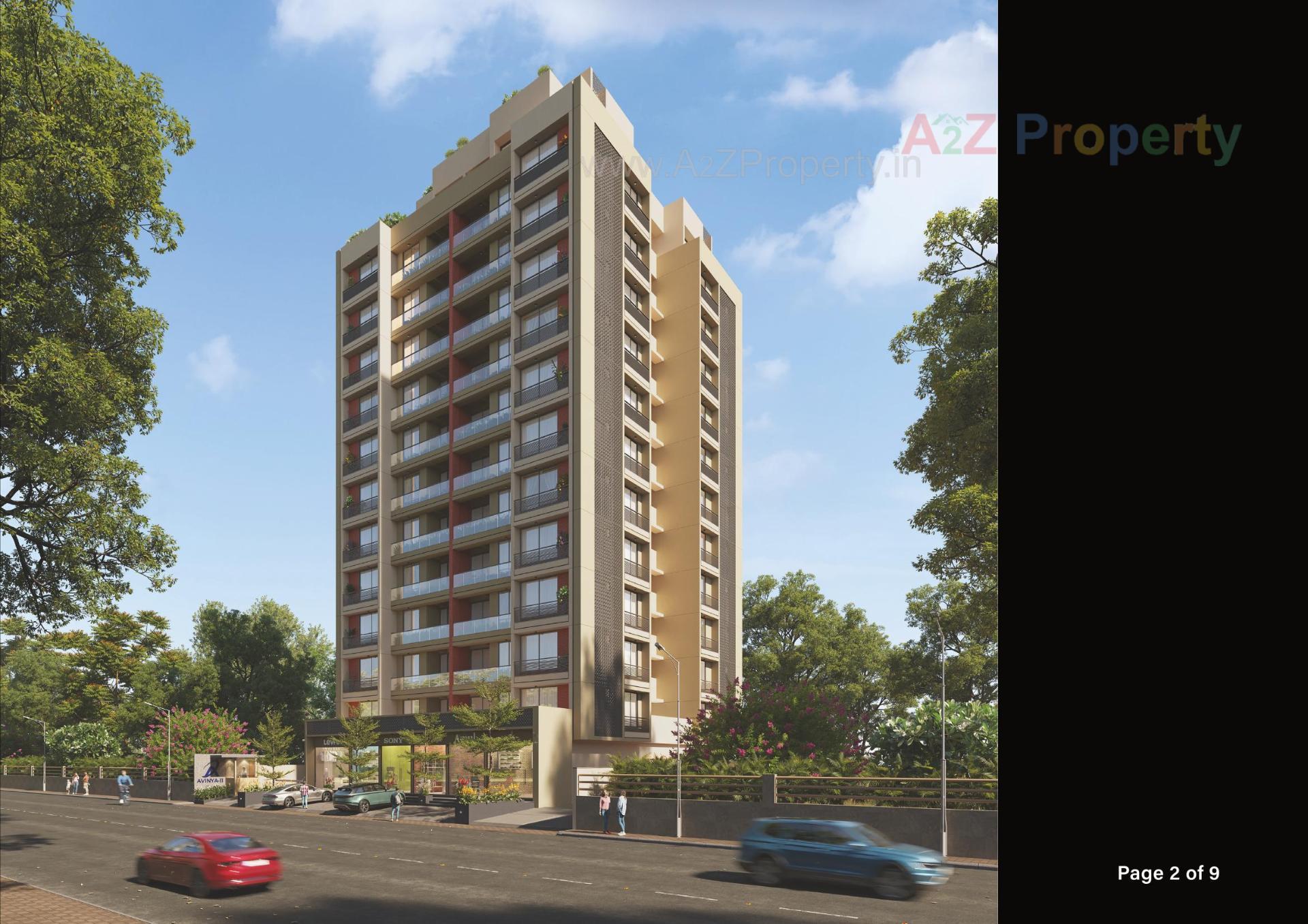3D Elevation of real estate project Avinya located at Wadaj, Ahmedabad, Gujarat