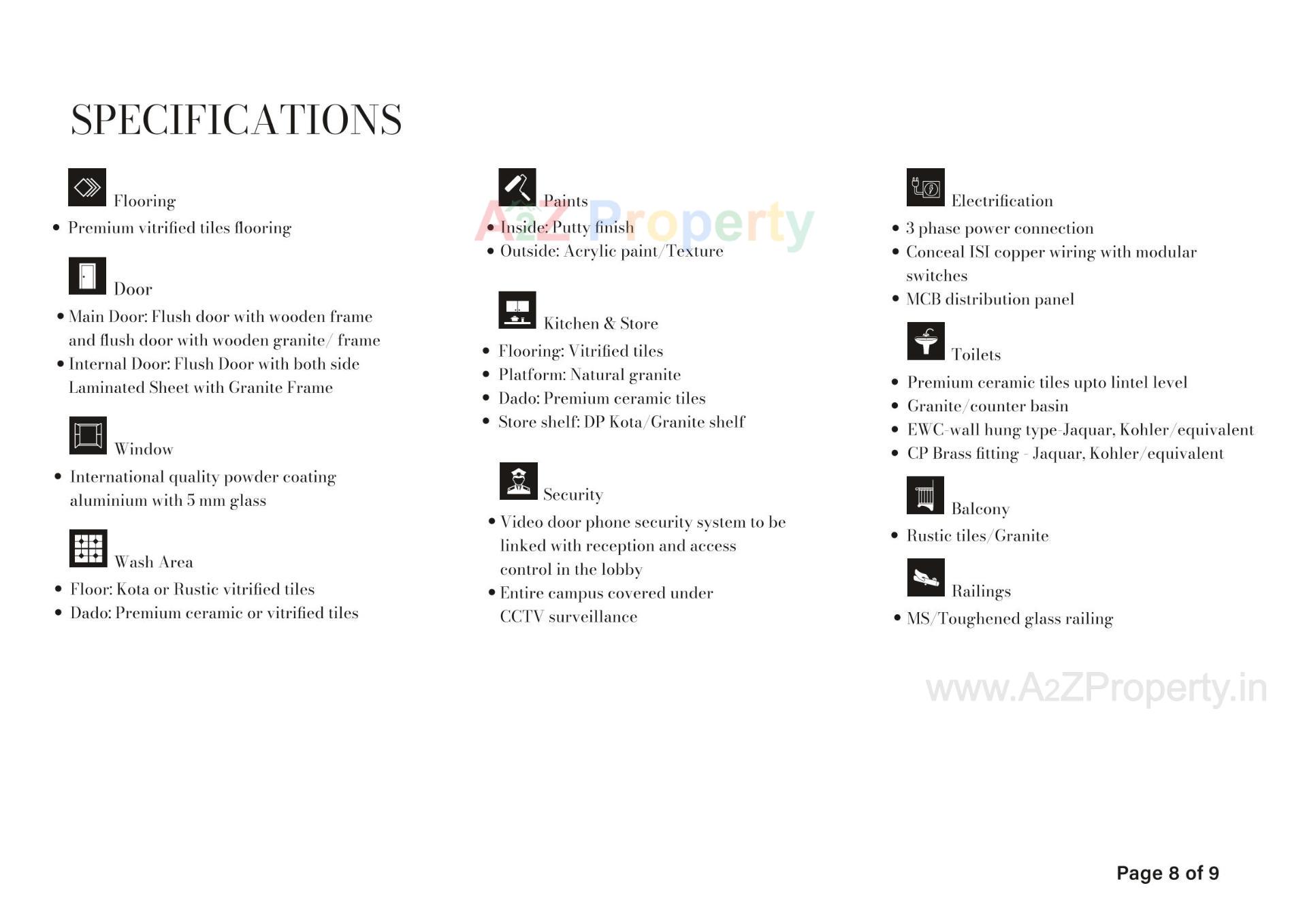  of real estate project Avinya located at Wadaj, Ahmedabad, Gujarat