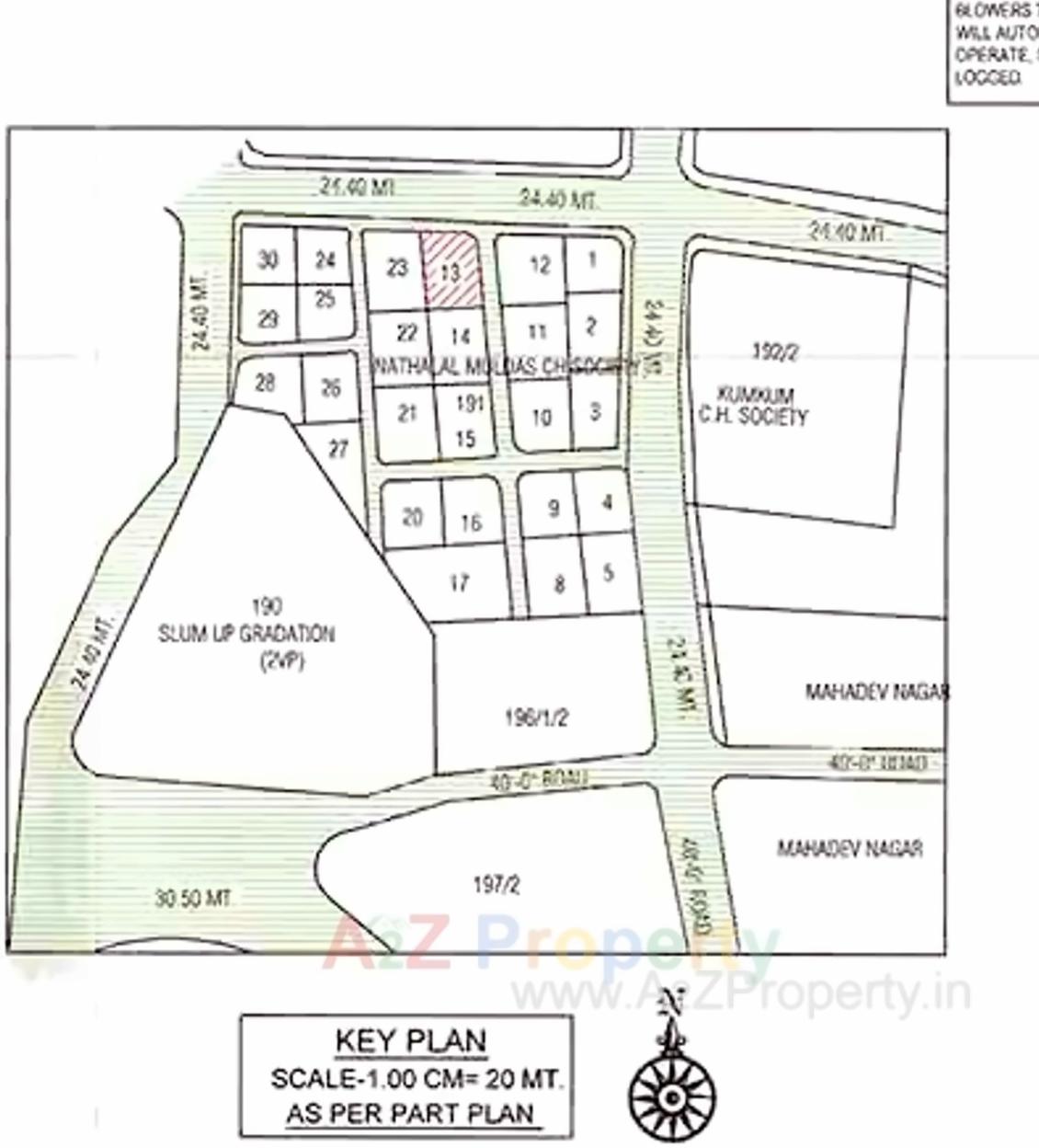 Layout of real estate project Avion located at Naranpura, Ahmedabad, Gujarat