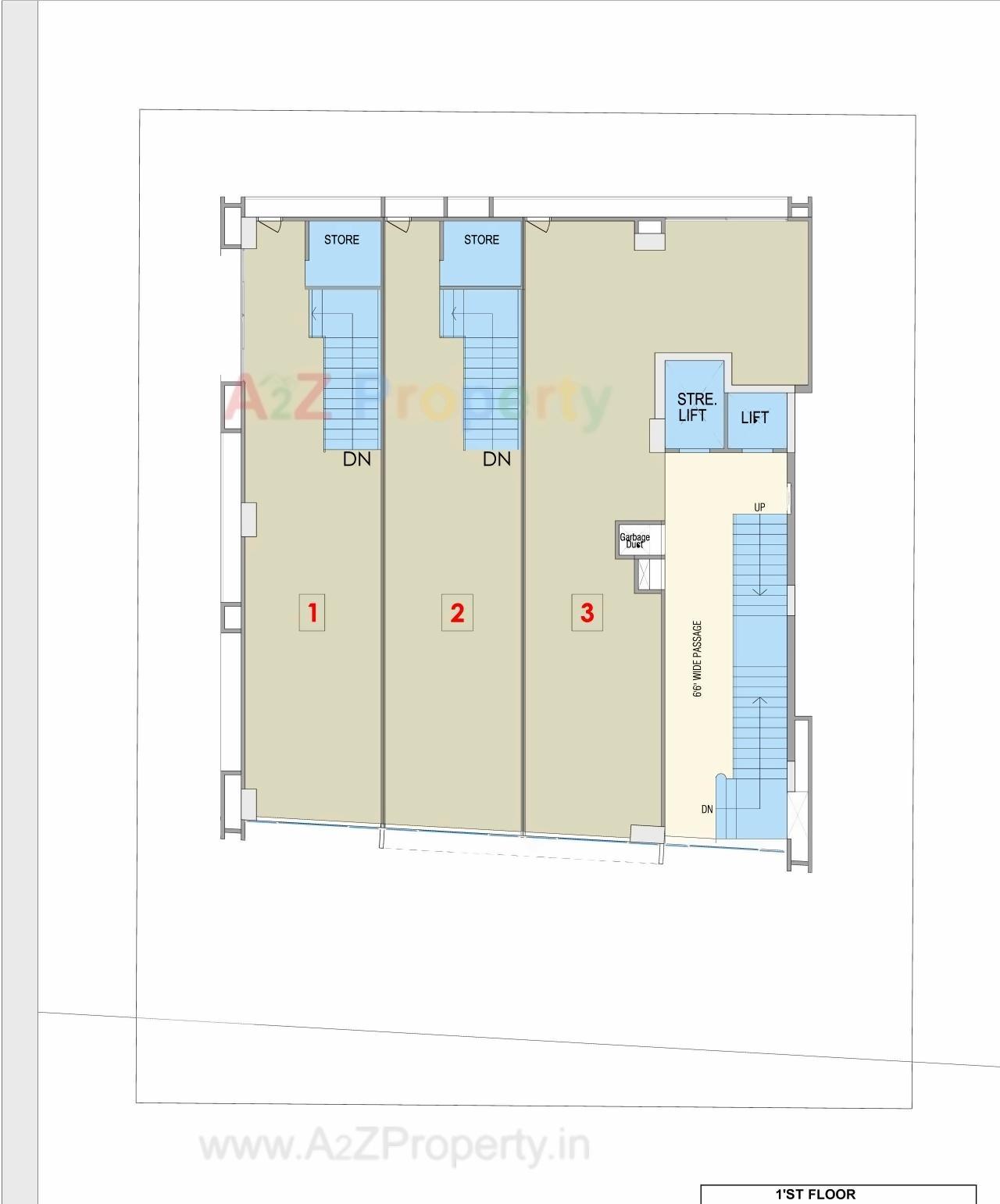 Layout of real estate project Avion located at Naranpura, Ahmedabad, Gujarat