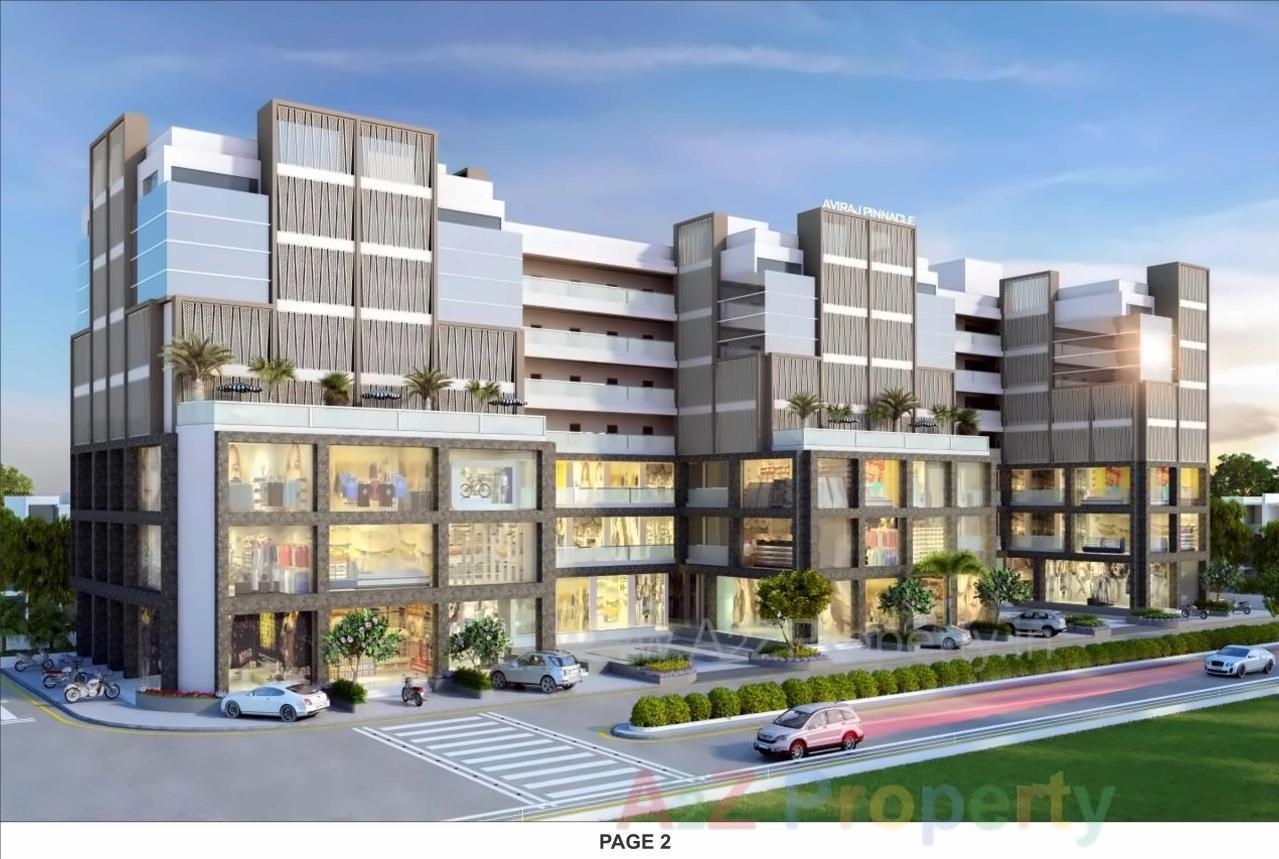 3D Elevation of real estate project Aviraj Pinnacle located at Vatva, Ahmedabad, Gujarat