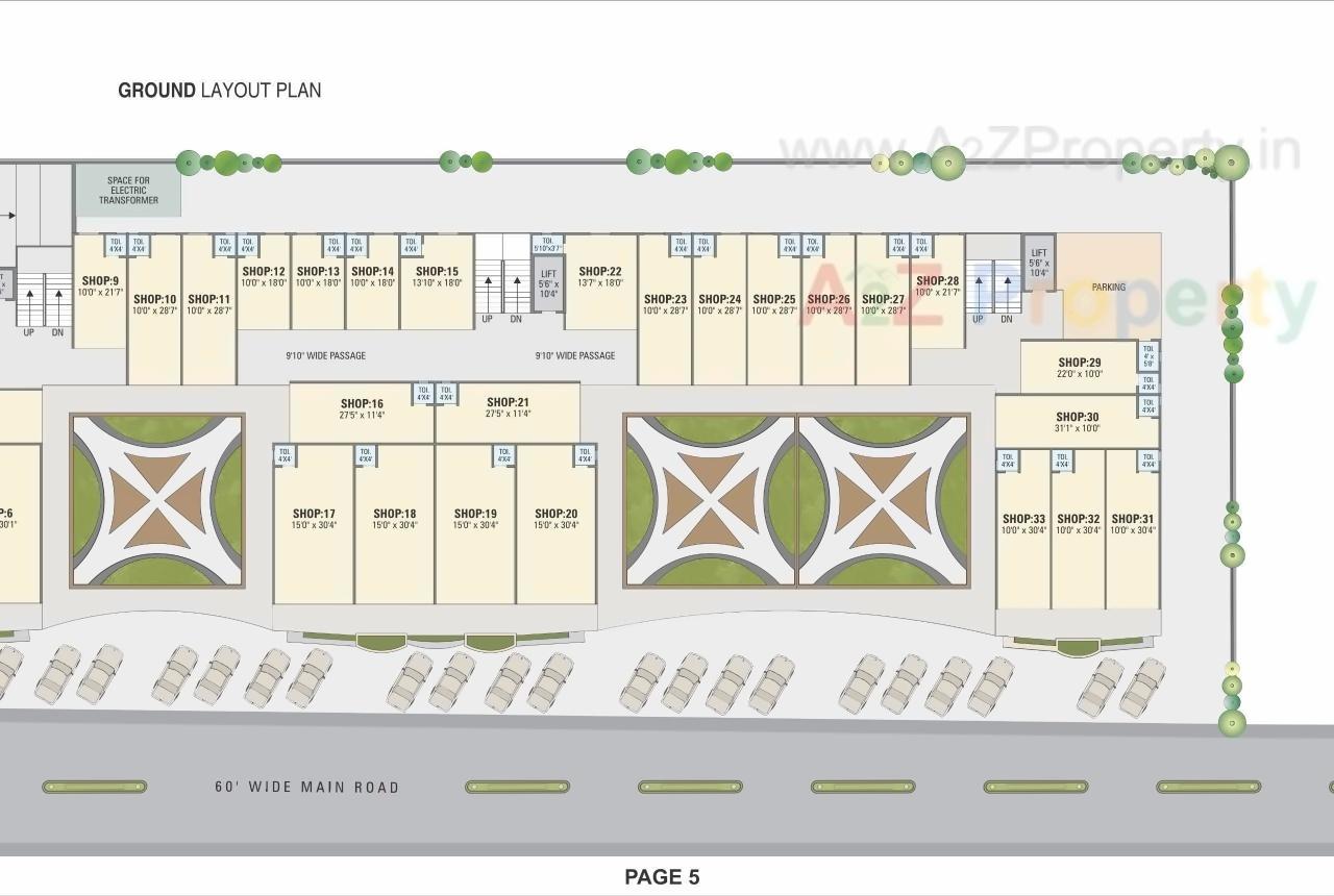 Layout of real estate project Aviraj Pinnacle located at Vatva, Ahmedabad, Gujarat