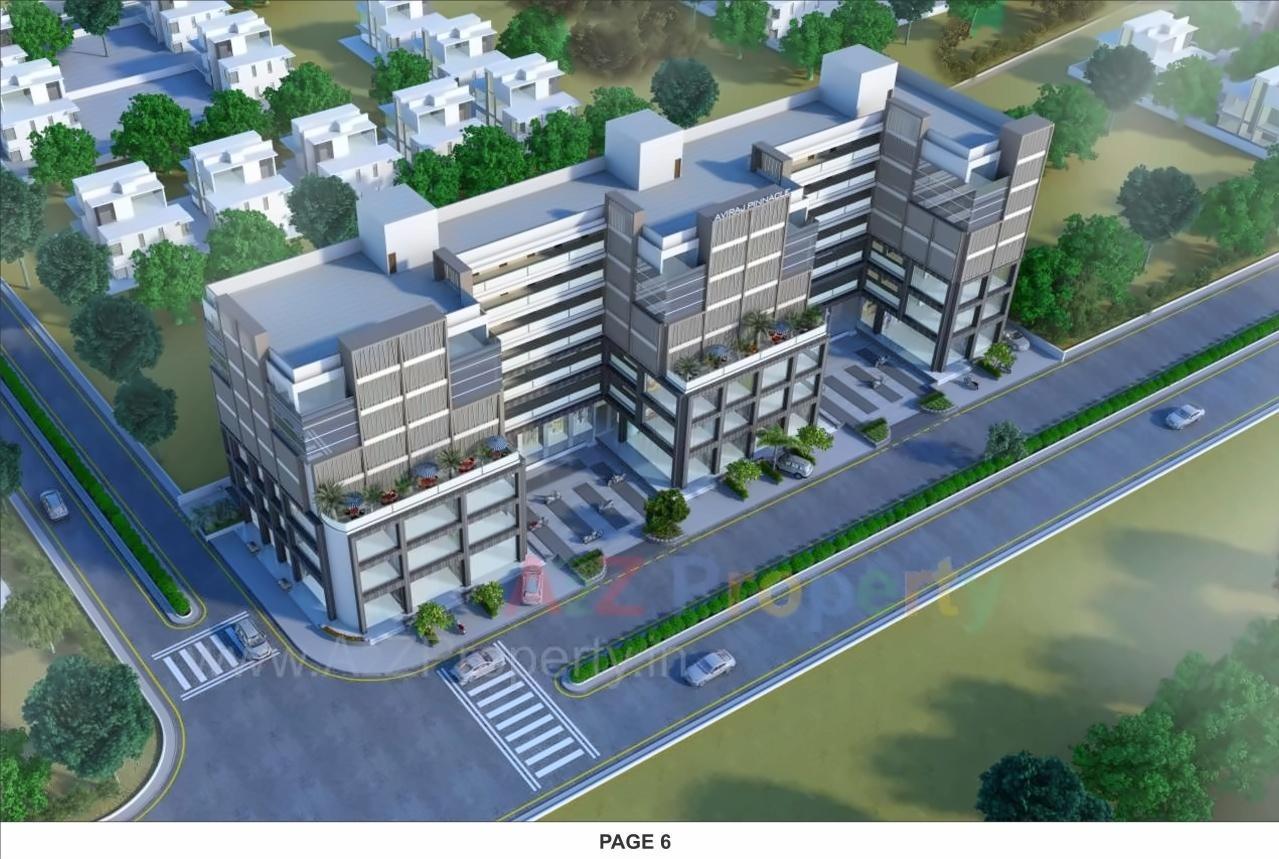 3D Elevation of real estate project Aviraj Pinnacle located at Vatva, Ahmedabad, Gujarat