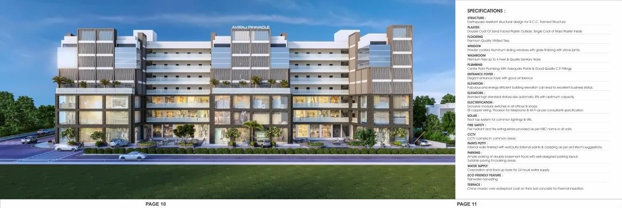 3D Elevation of real estate project Aviraj Pinnacle located at Vatva, Ahmedabad, Gujarat